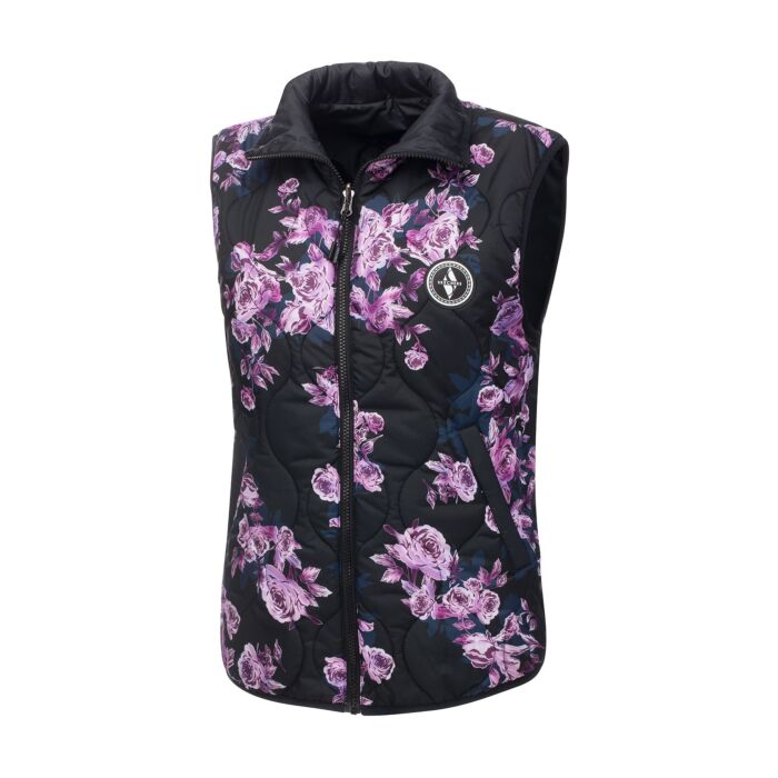 Skechers GO Shield® Winter Bloom Reversible Vest, schwarz-lila, XL von Skechers