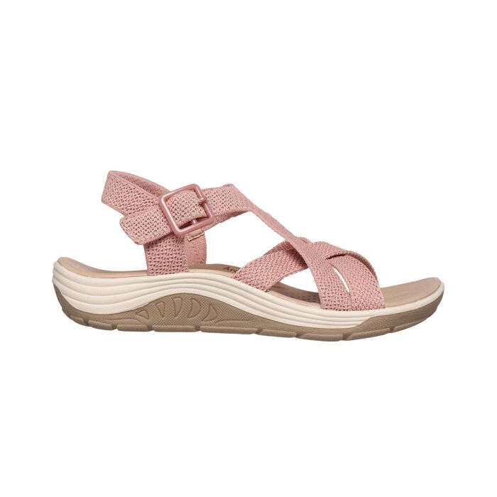 Skechers Sandale für Damen aus weichem Textil rosa von Skechers