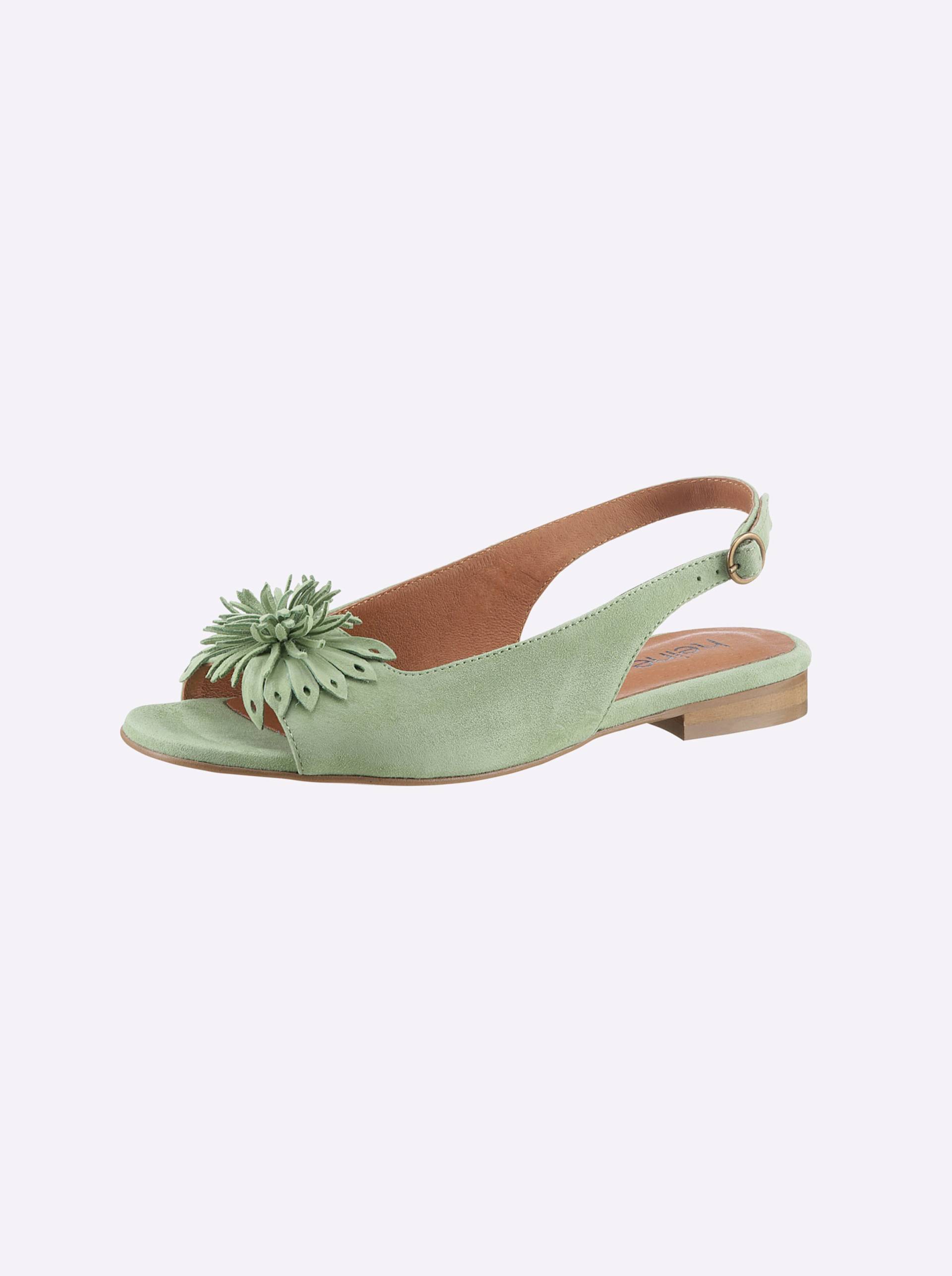 Sandale in lindgrün von heine