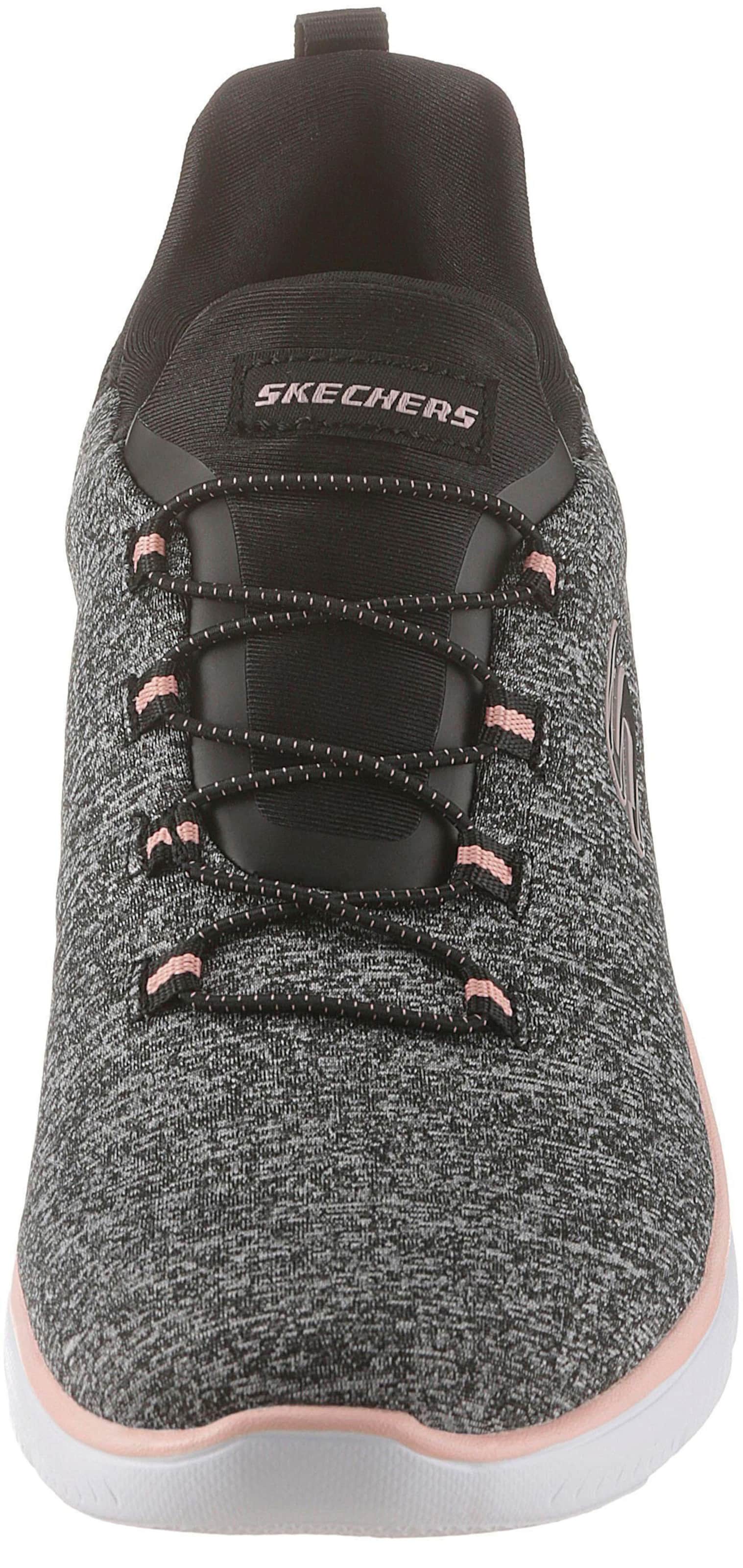 Slip-On Sneaker in schwarz-meliert von Skechers