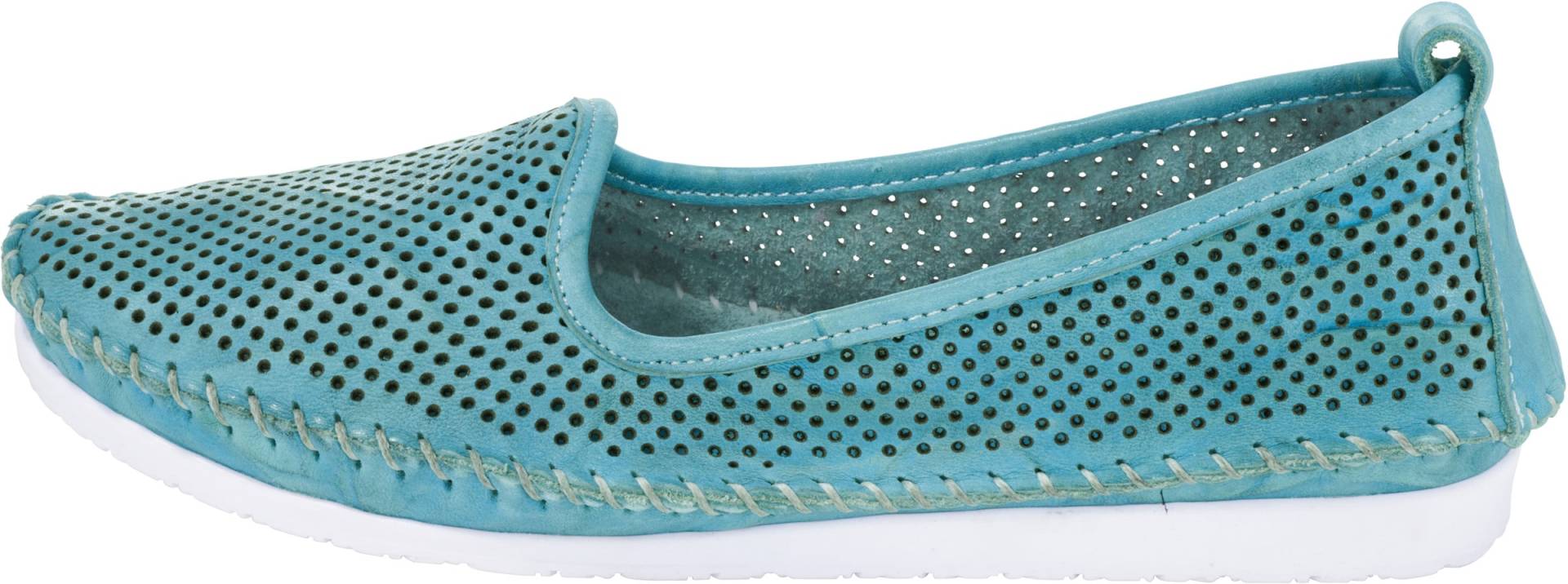 Slipper in aqua von Andrea Conti