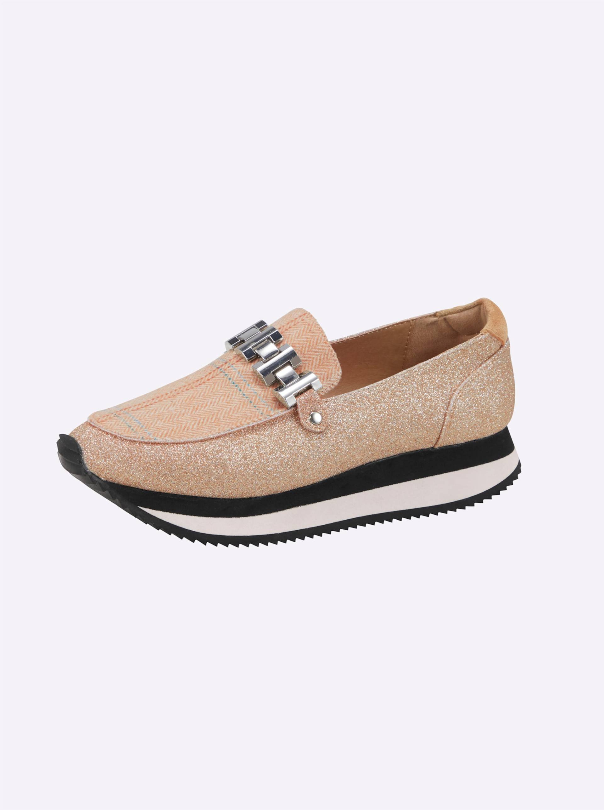 Slipper in beige von heine