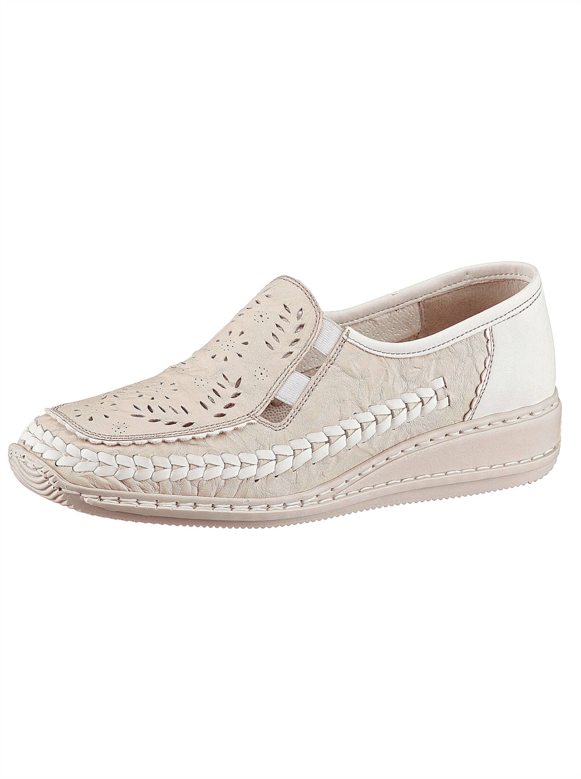 Slipper in creme von Rieker