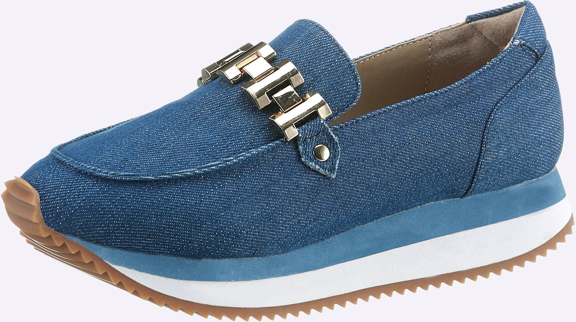 Slipper in jeansblau von heine