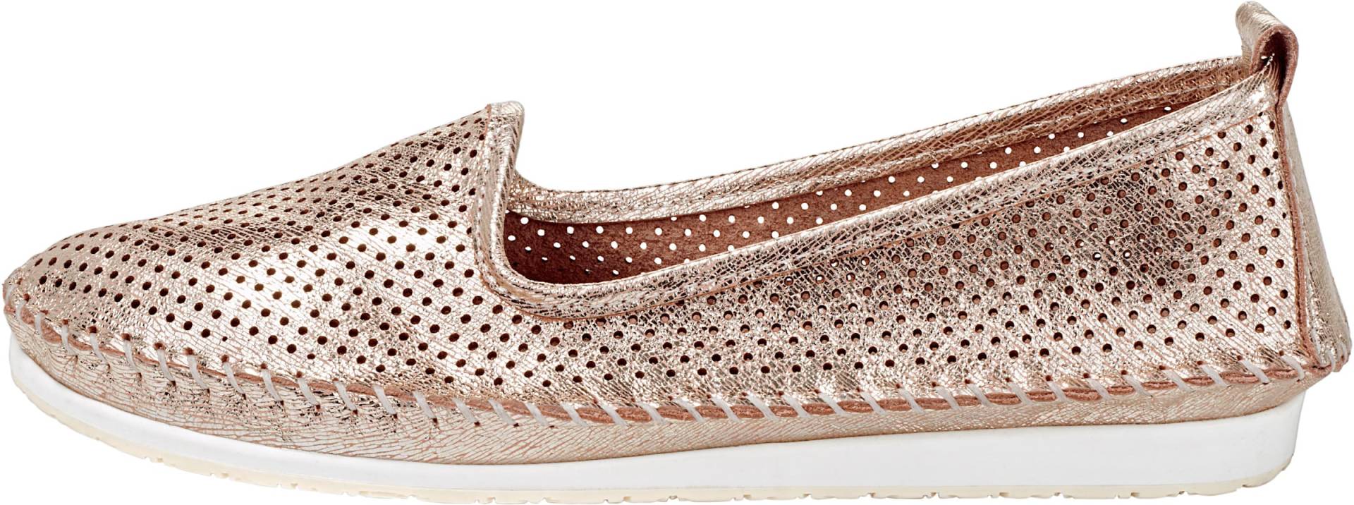 Slipper in rosé-metallic von Andrea Conti