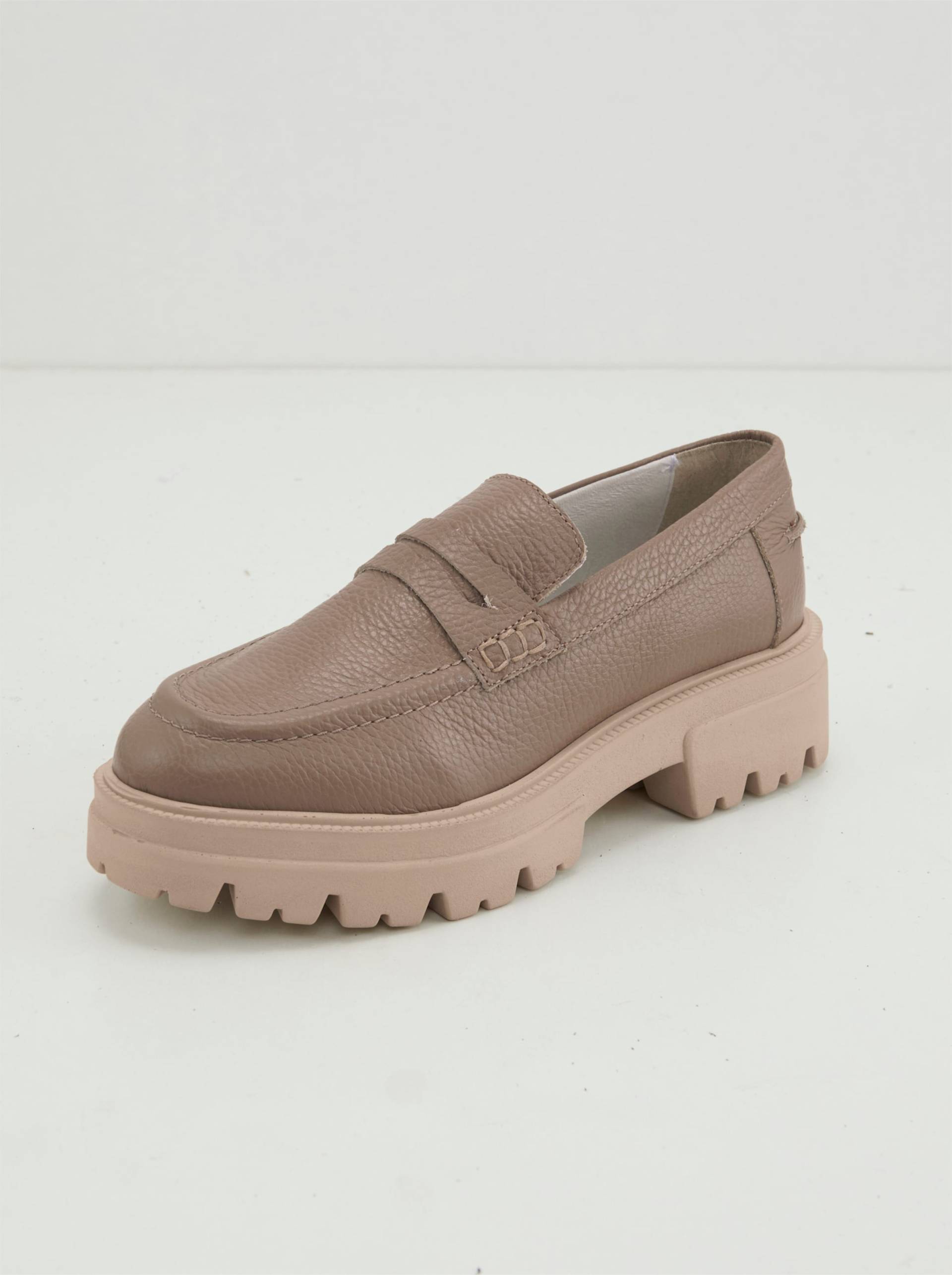 Slipper in taupe von heine