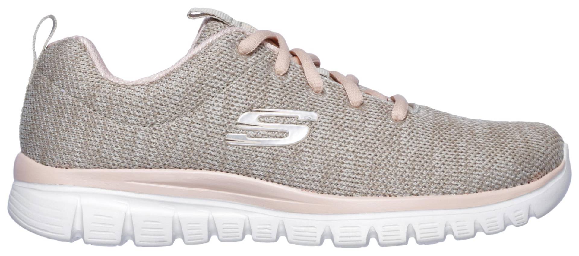 Sneaker in beige-rosa von Skechers