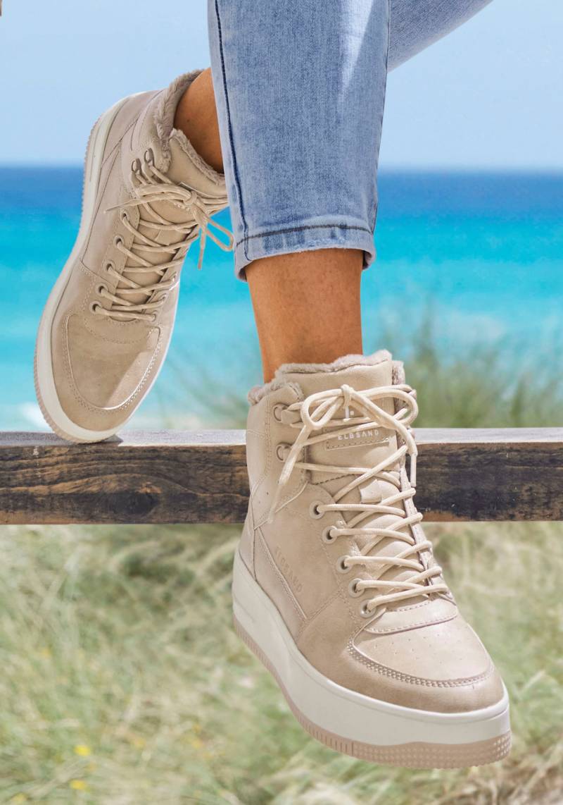 Sneaker in beige von Elbsand