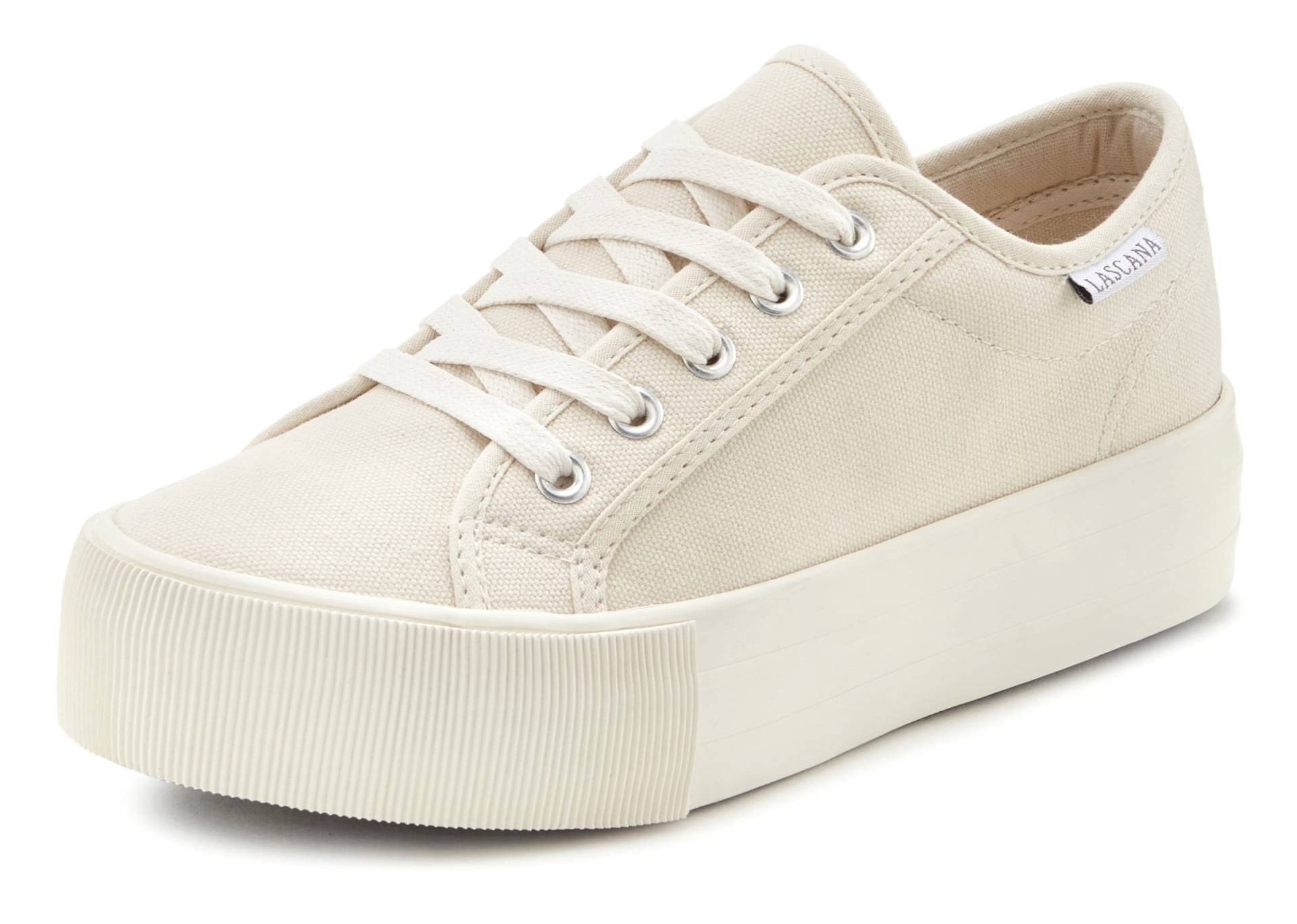 Sneaker in beige von LASCANA