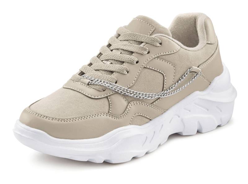 Sneaker in beige von LASCANA