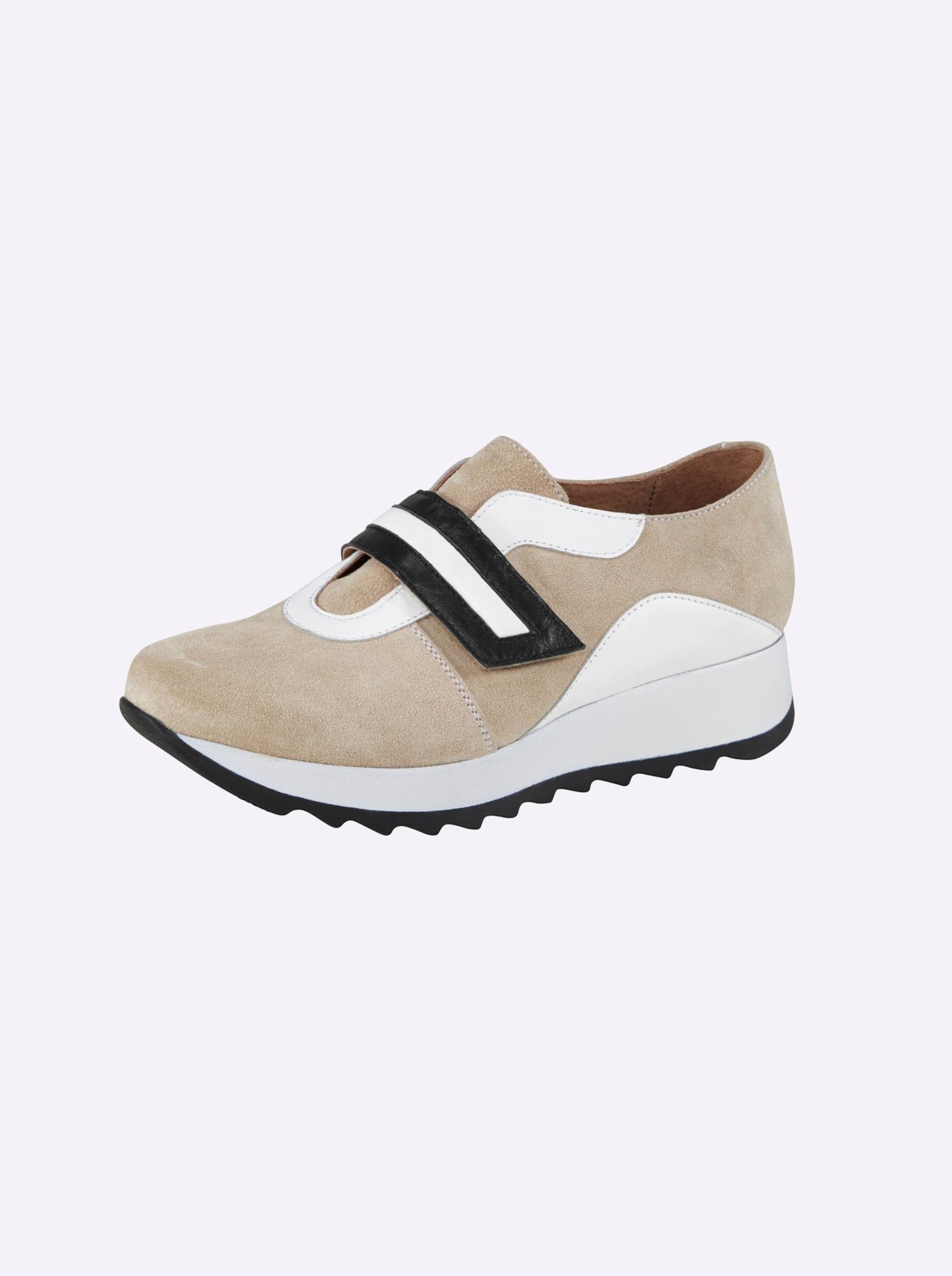 Sneaker in beige-weiss von heine