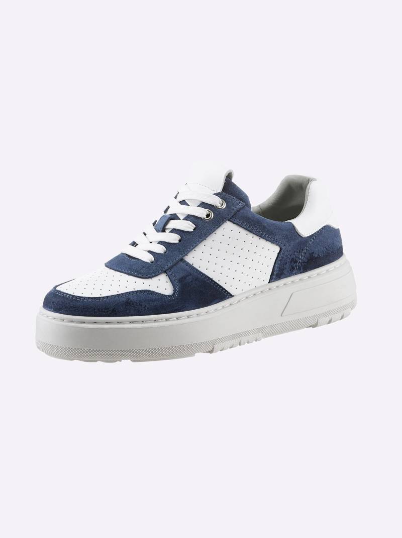 Sneaker in blau-weiss von heine