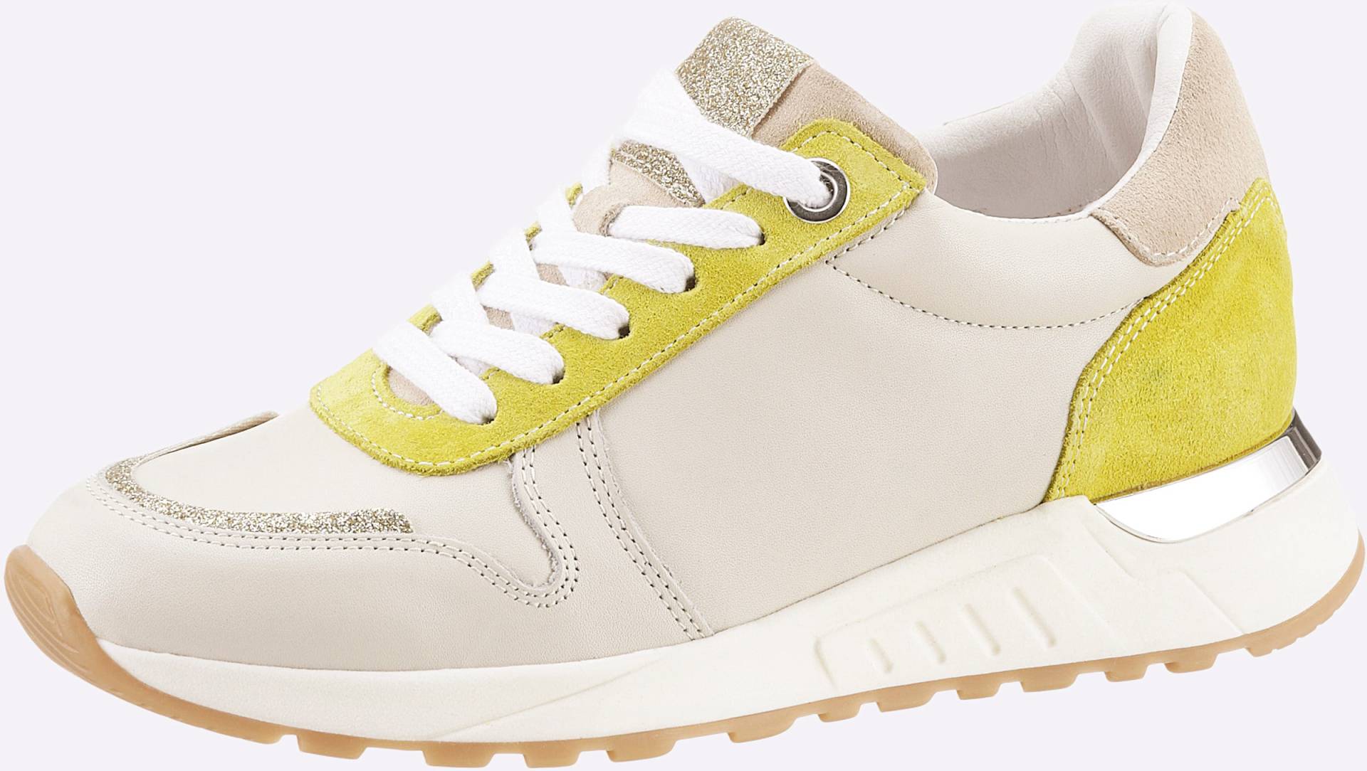 Sneaker in beige-limone von heine