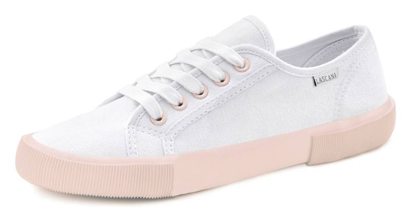 Sneaker in weiss-rosa von LASCANA