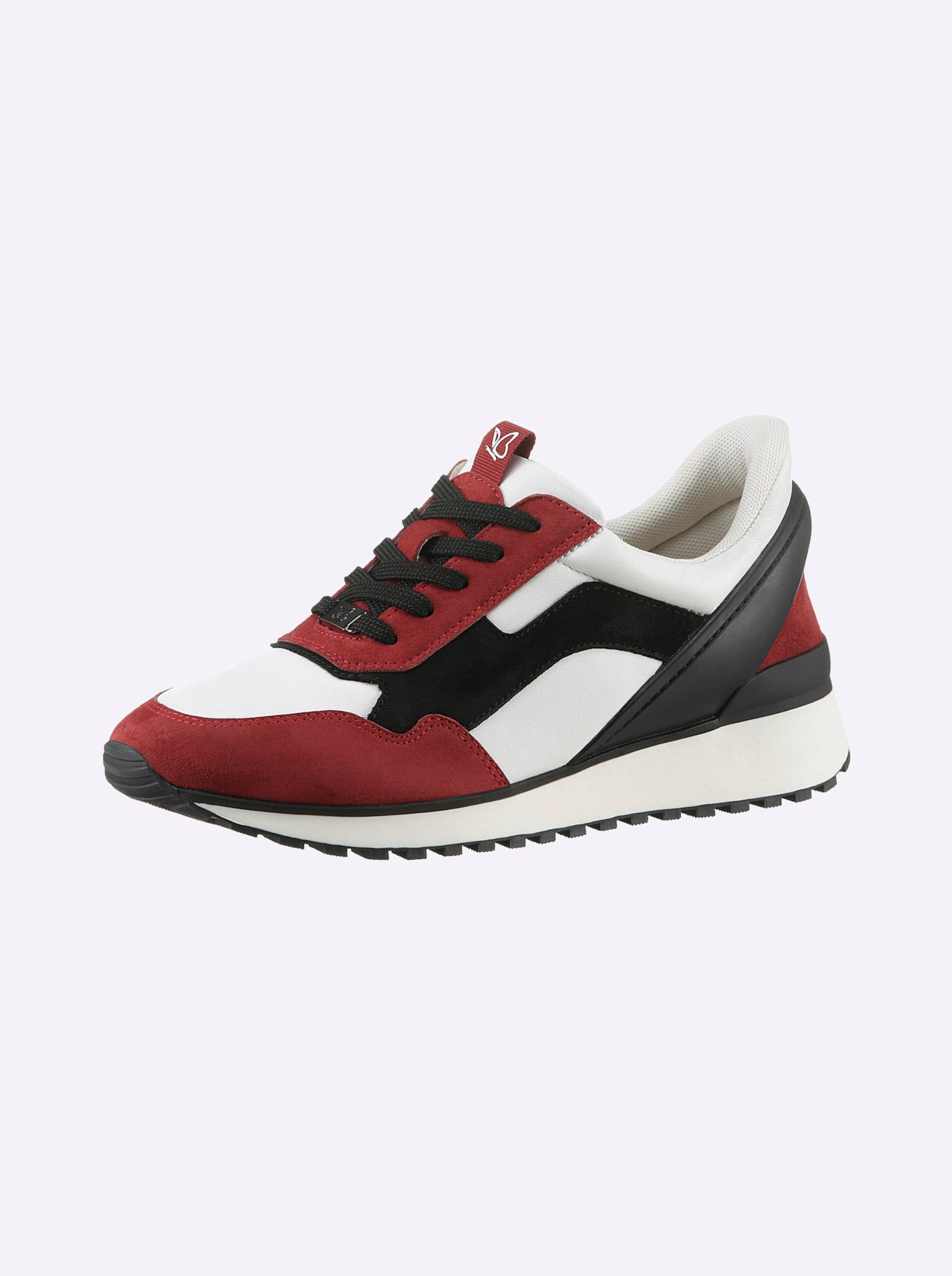 Sneaker in weiss-rot von Caprice