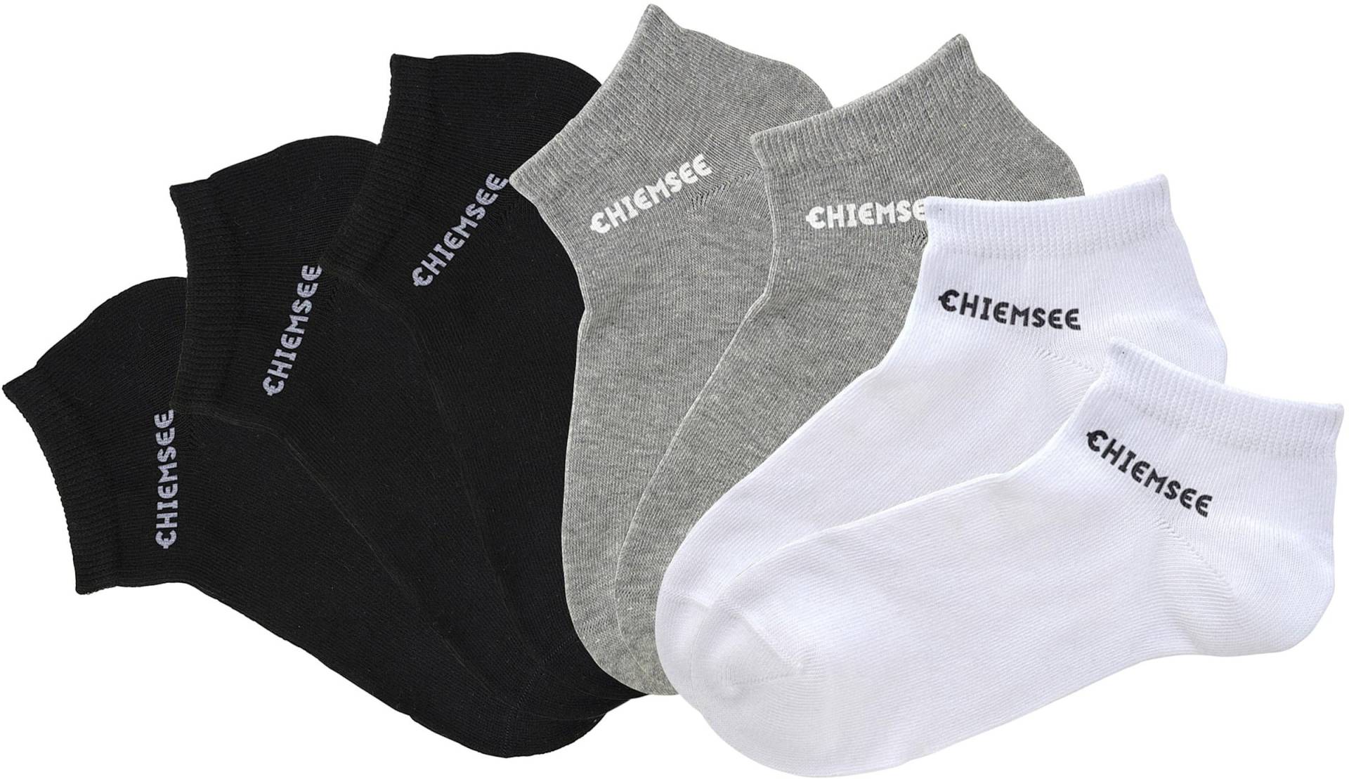 Sneakersocken in schwarz-grau-weiss von Chiemsee