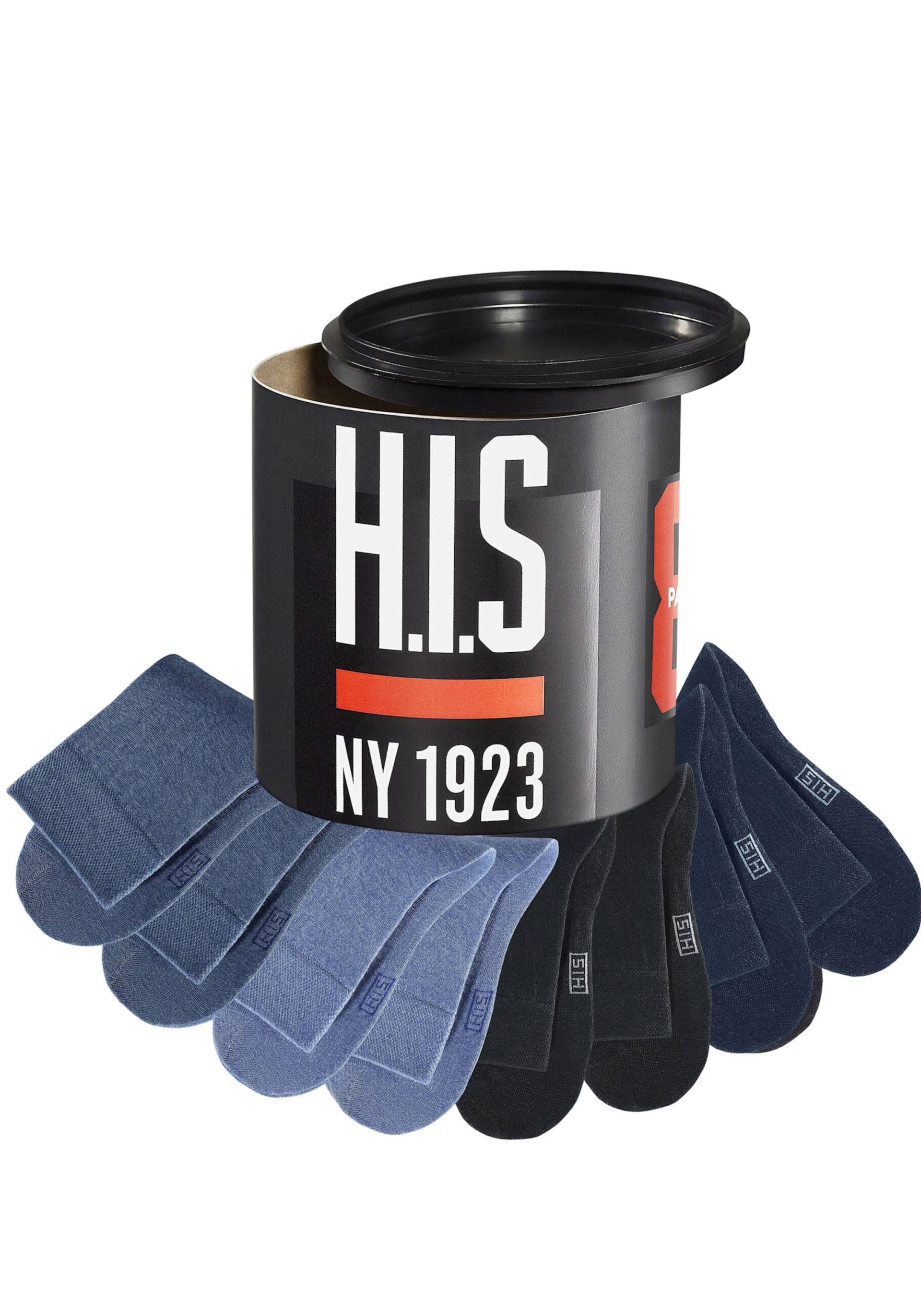 Socken in schwarz-marine-jeans von H.I.S