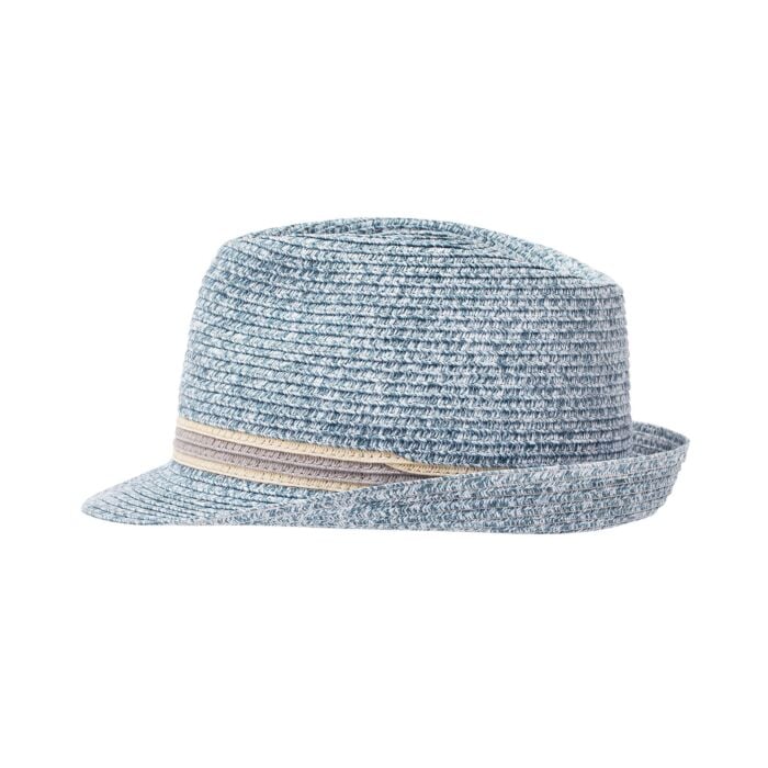 Sommerlicher Trilby Hut für Herren, blau, 57