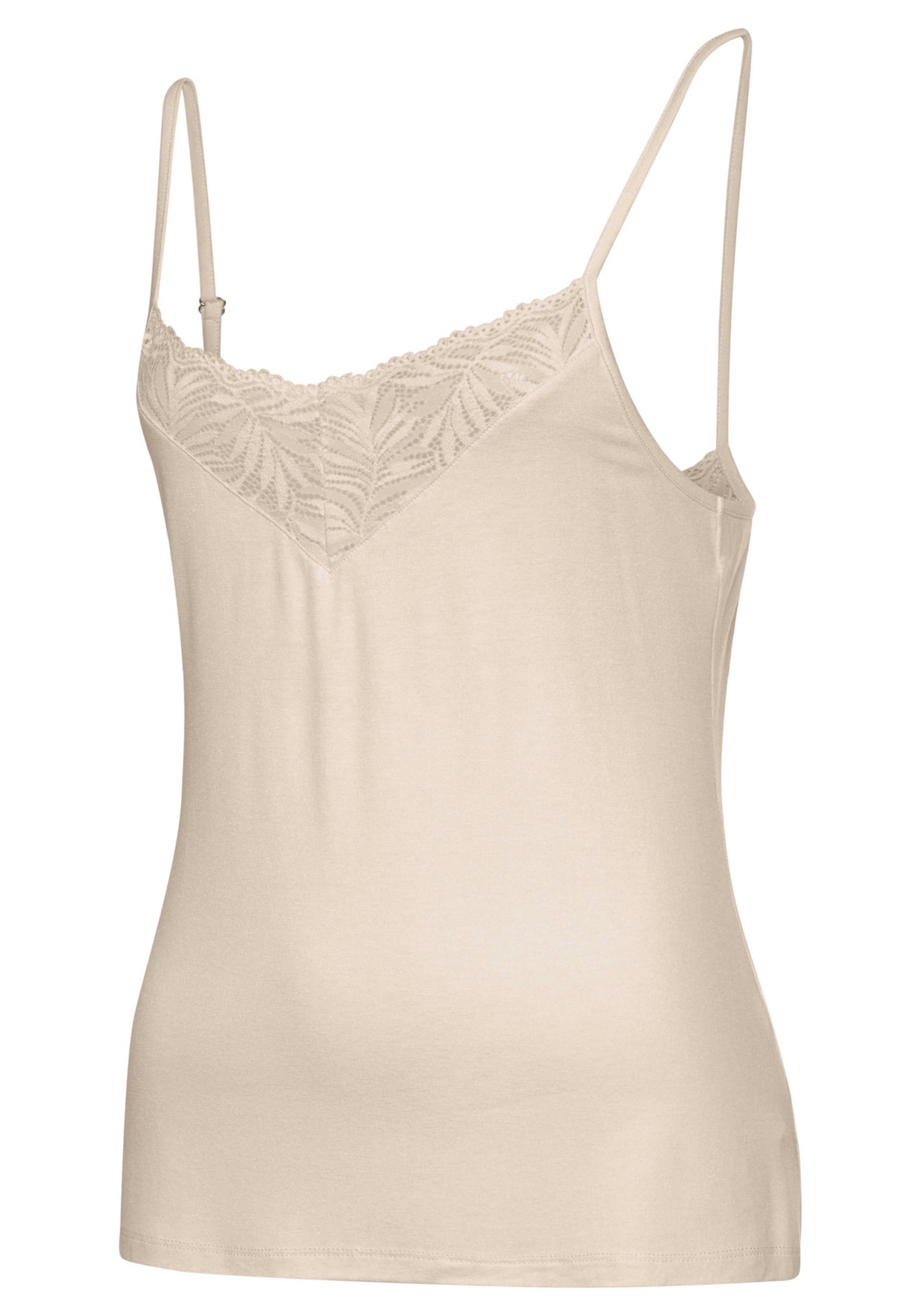 Spitzentop in creme von LASCANA