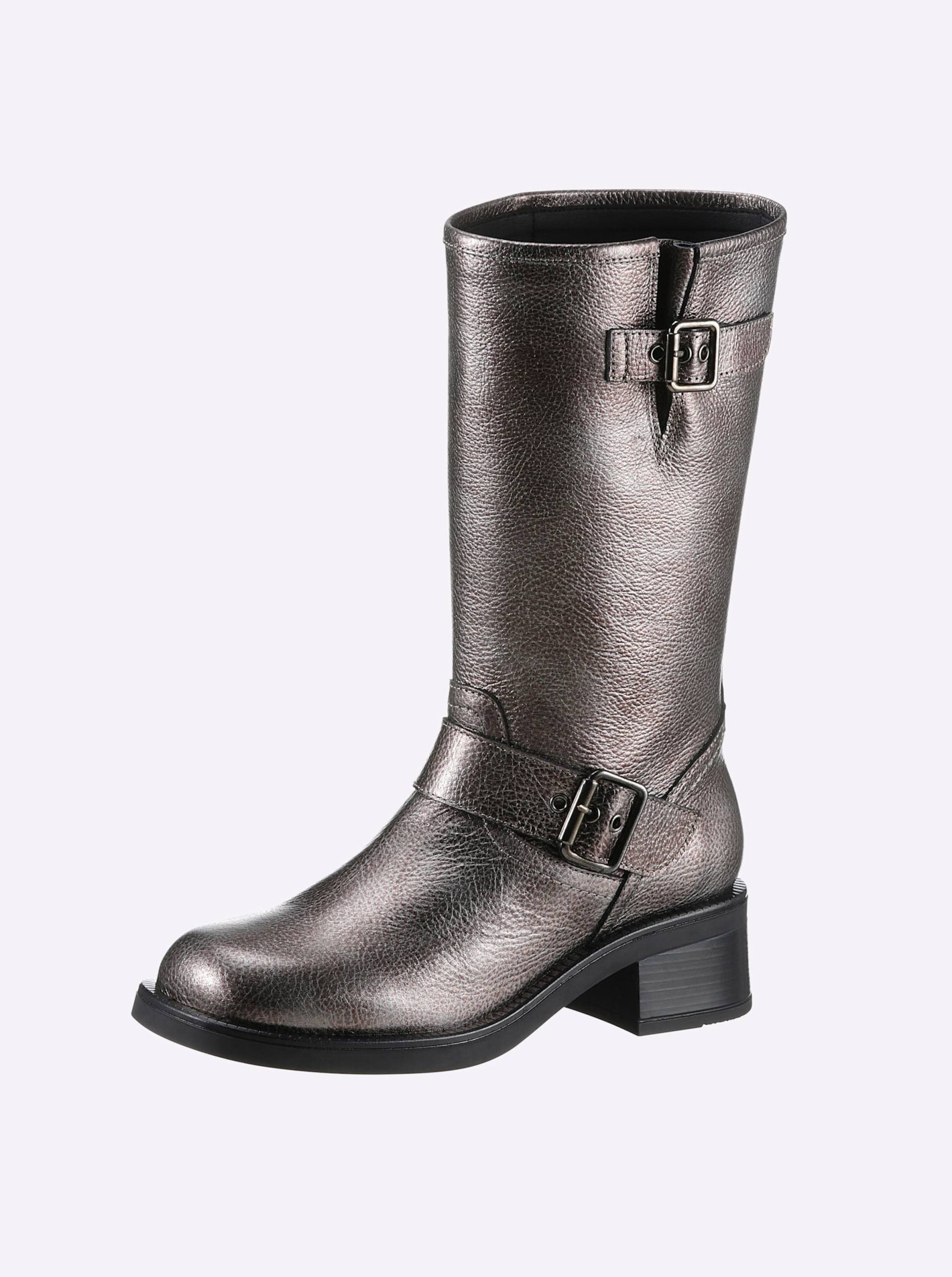 Stiefel in anthrazit-metallic von heine