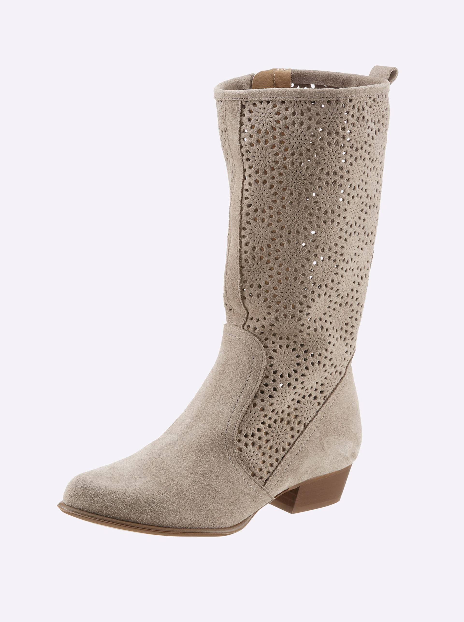 Stiefel in taupe von heine