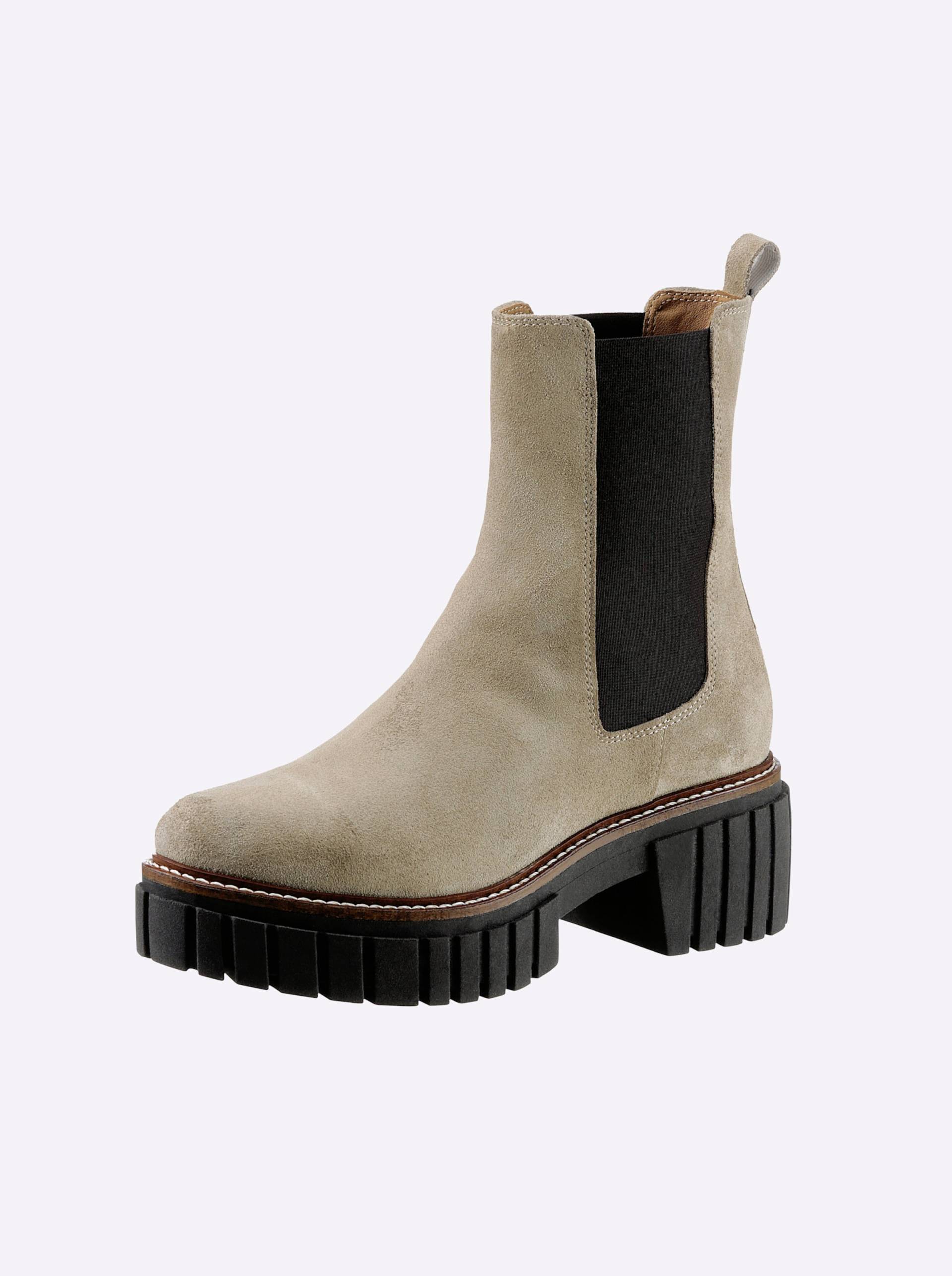 Stiefelette in beige von heine