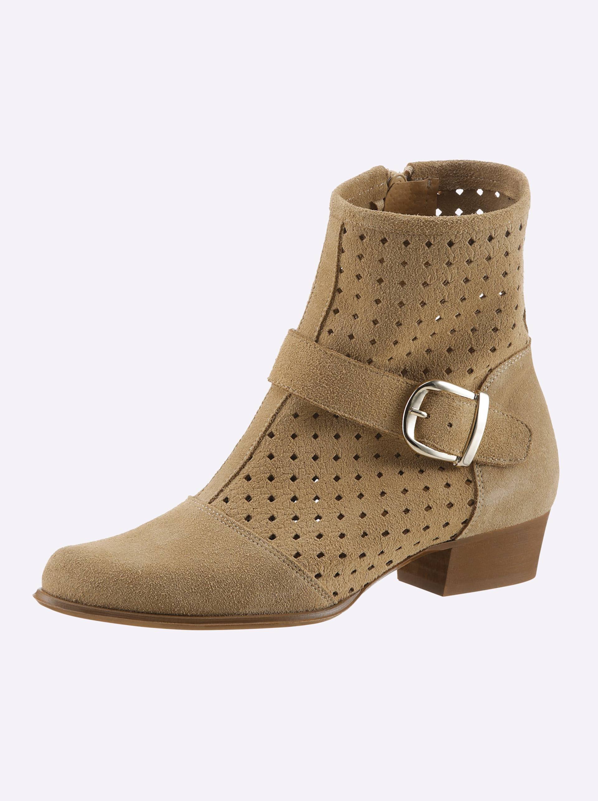 Stiefelette in sand von heine