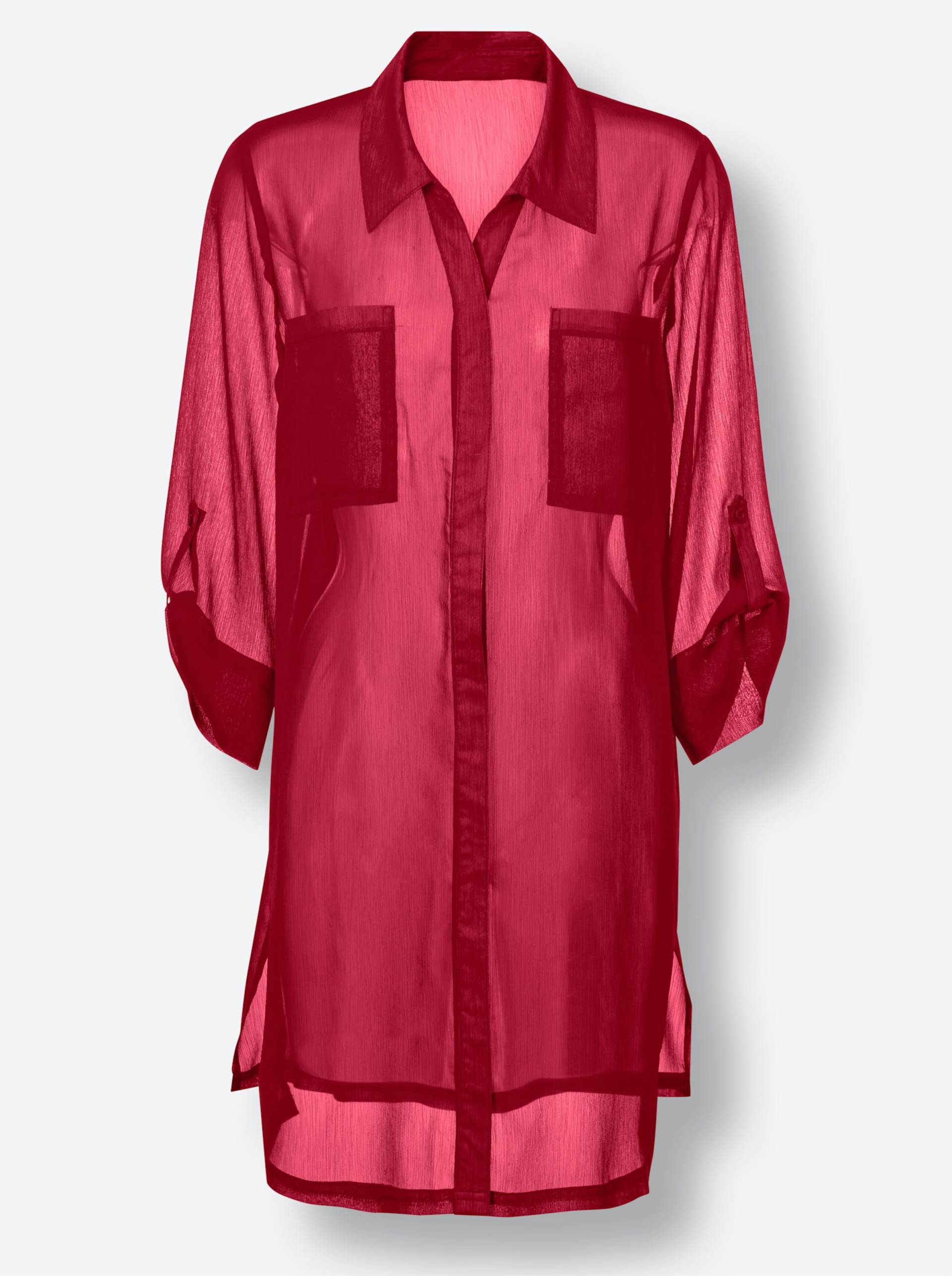 Strandbluse in rot von feel good