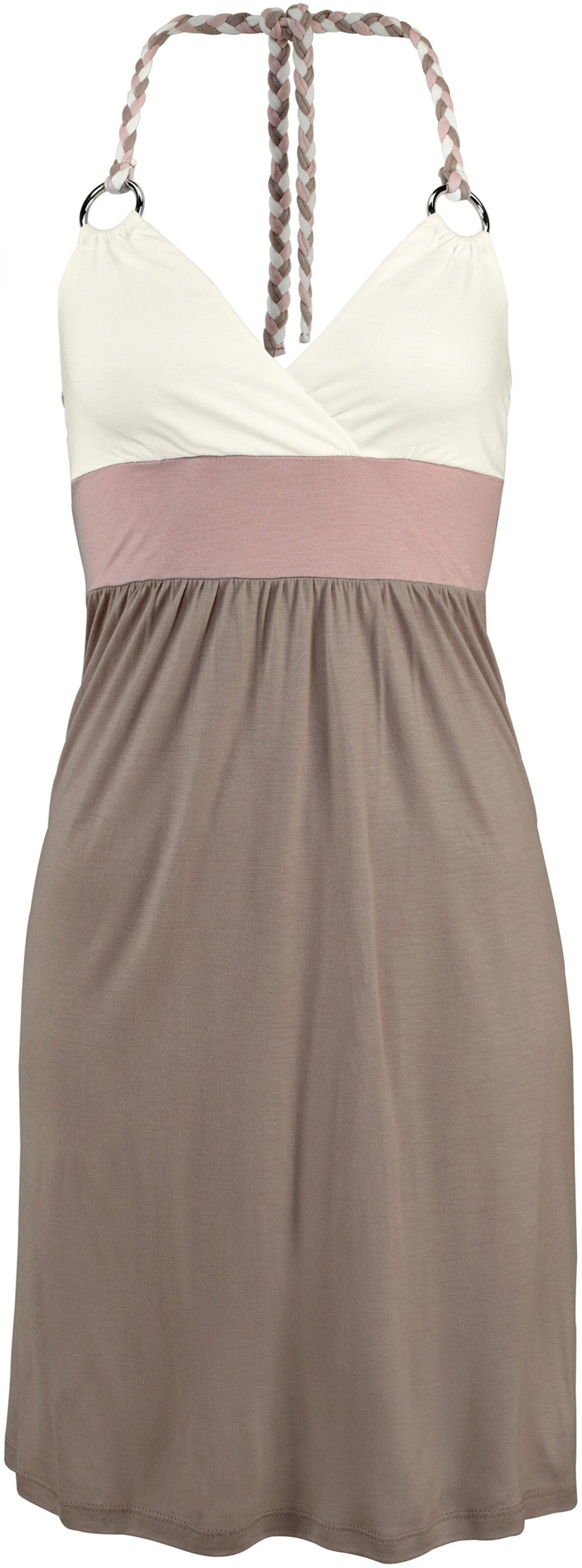 Strandkleid in creme-taupe-rose von Beachtime