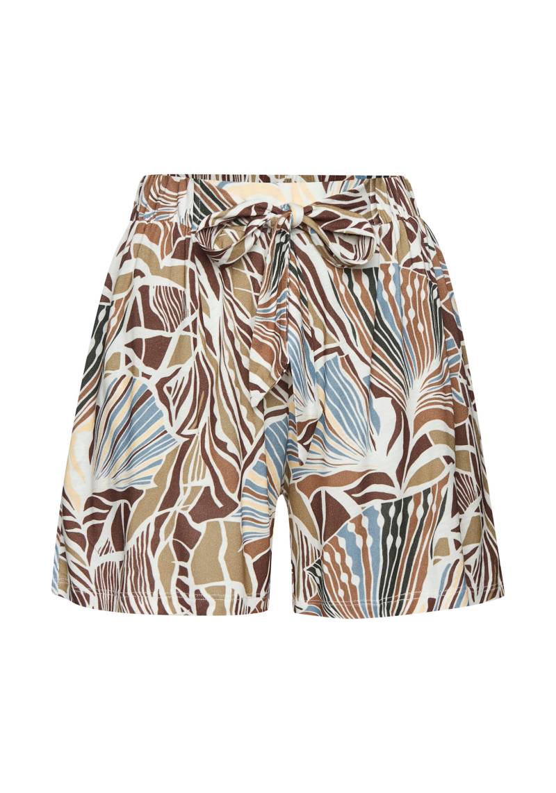 Strandshorts in creme-khaki-hellblau-braun bedruckt von LASCANA