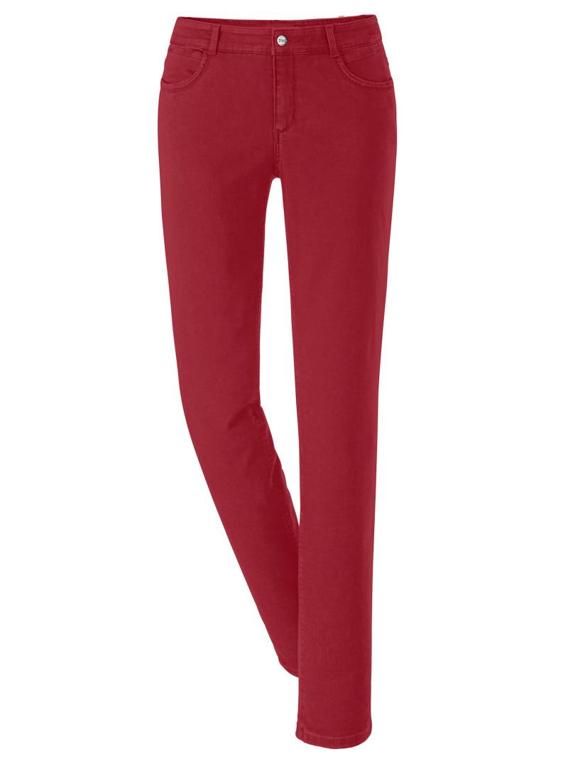 Stretch-Jeans in rot von Ascari