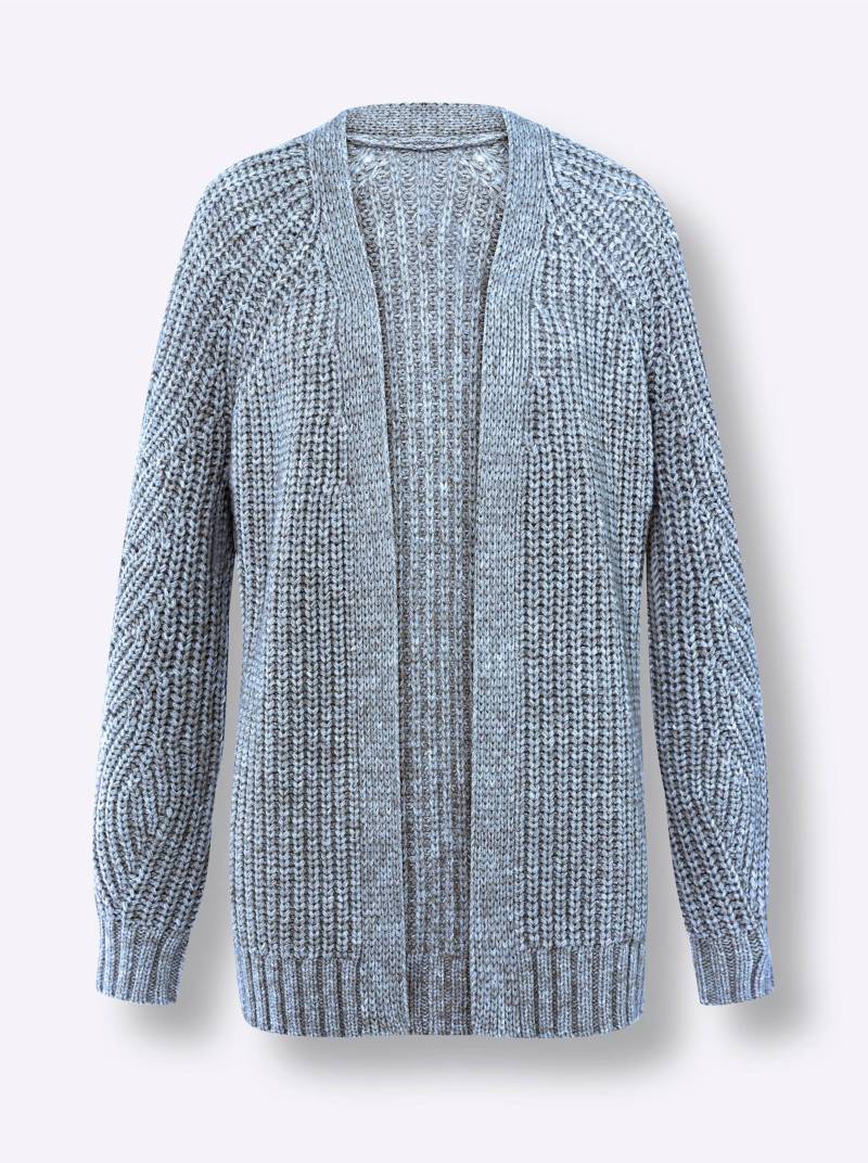 Strickjacke in eisblau von heine