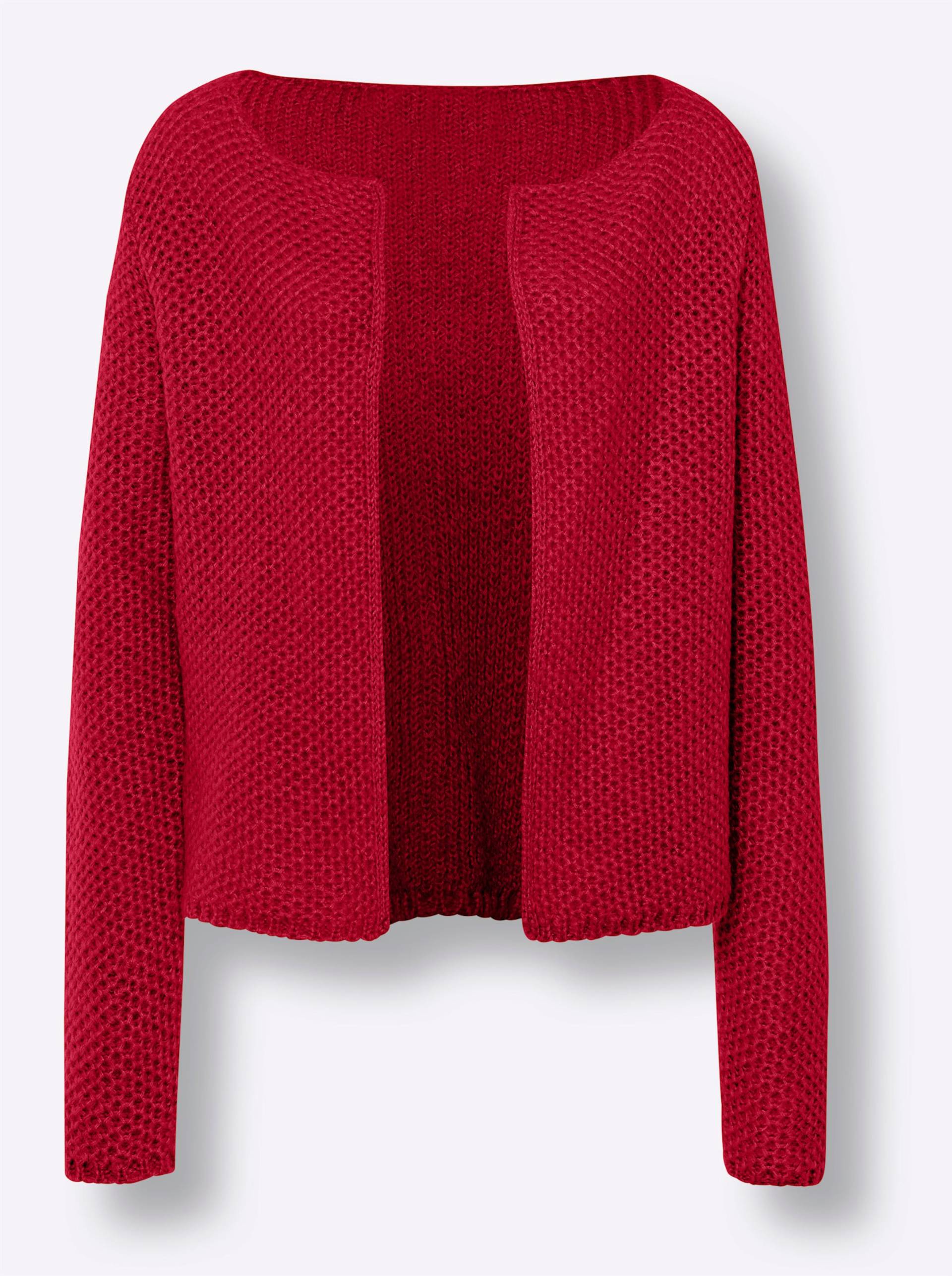 Strickjacke in rot von heine