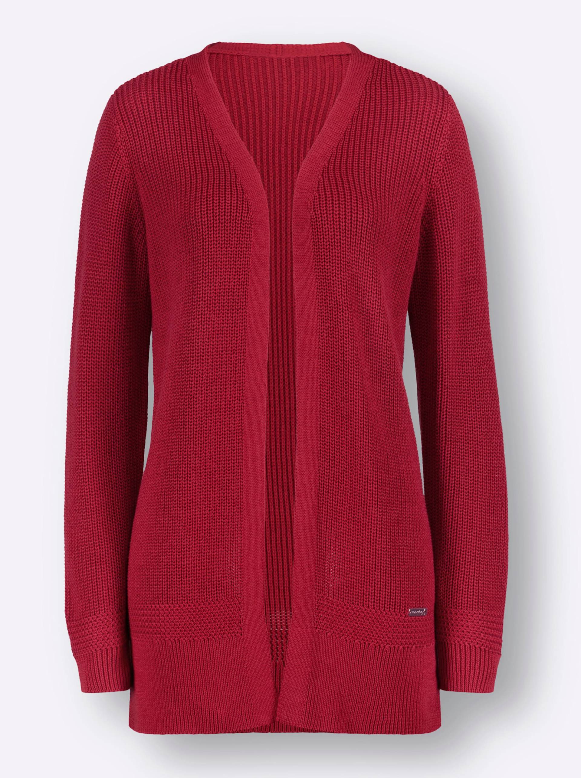 Strickjacke in rot von heine