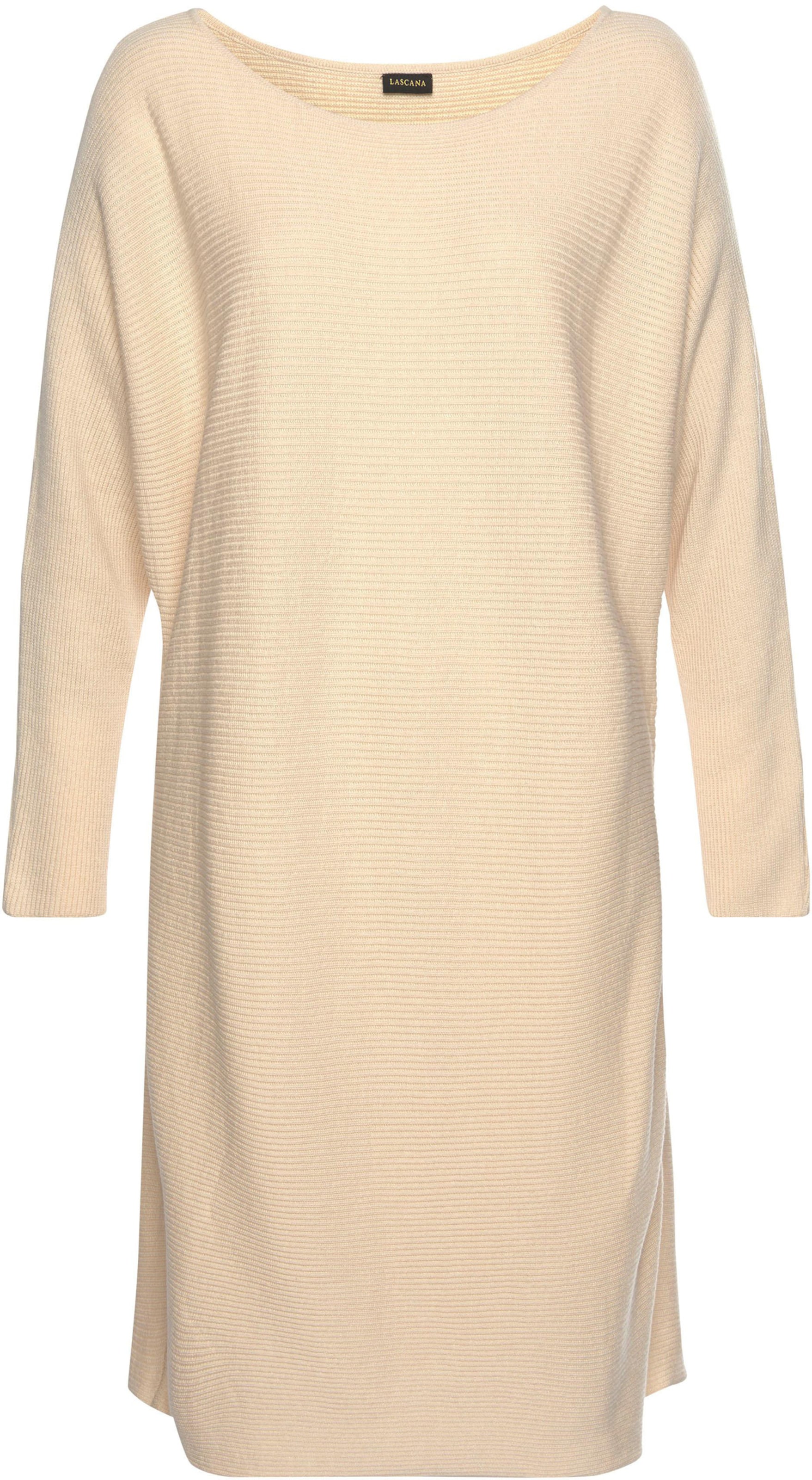 Strickkleid in creme von LASCANA