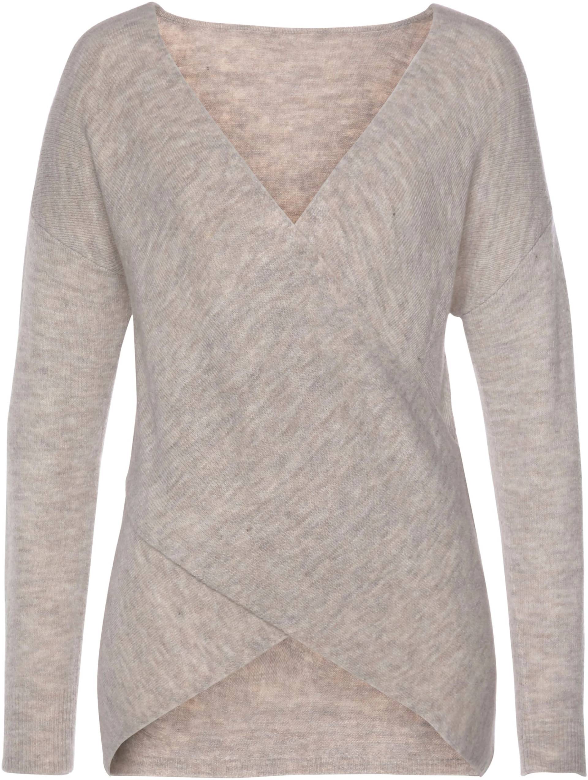 Strickpullover in beige-meliert von LASCANA