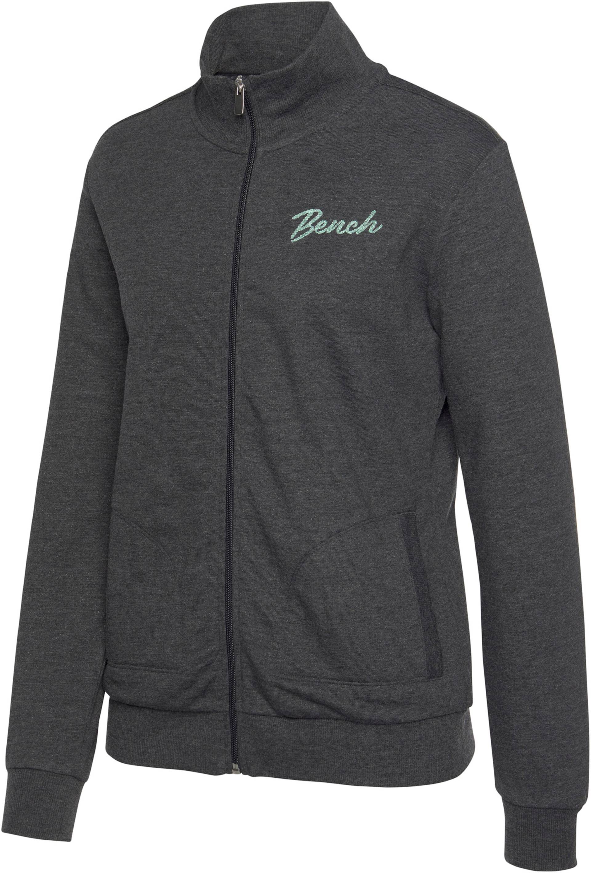 Sweatjacke in anthrazit-melange von Bench.