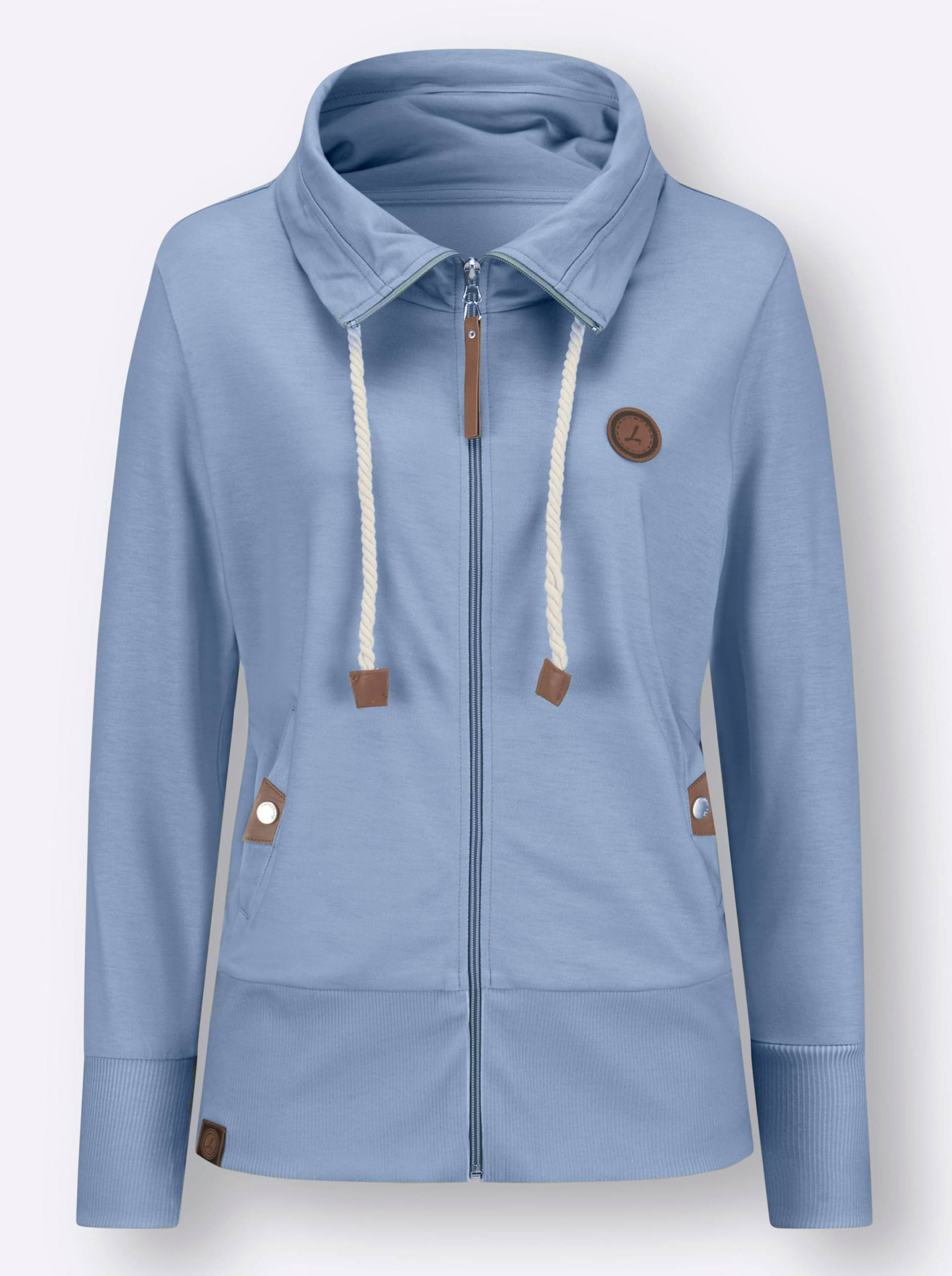 Sweatjacke in bleu von heine