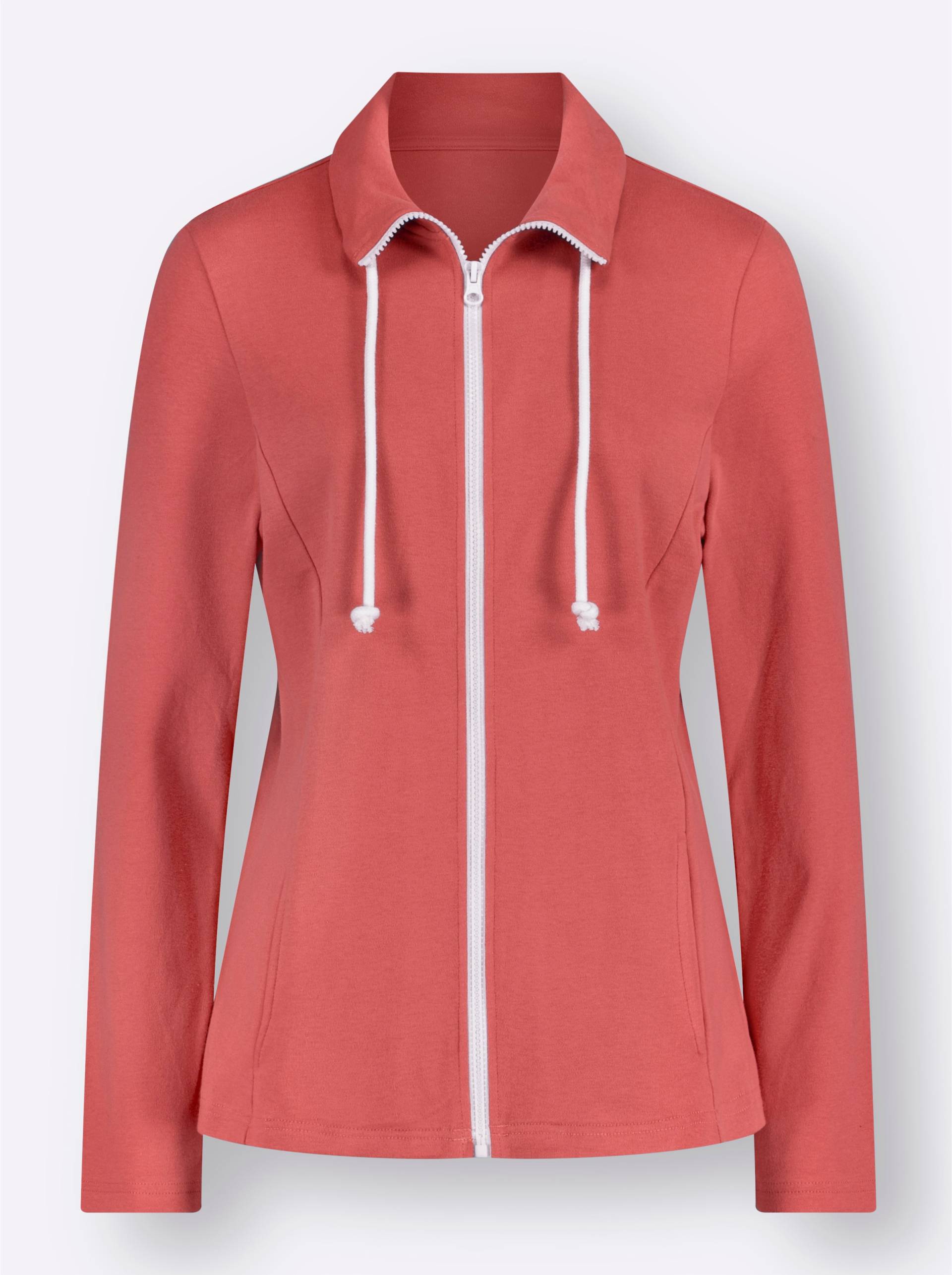 Sweatjacke in grapefruit von heine