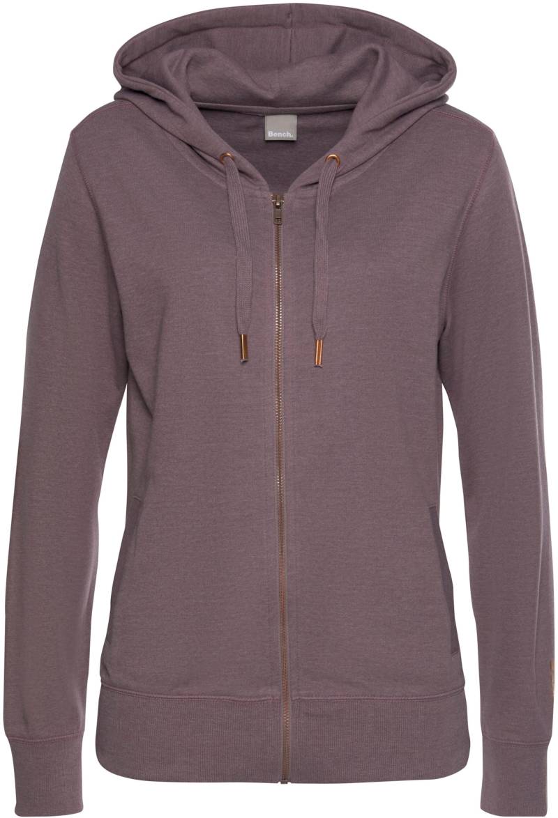 Sweatjacke in mauve-meliert von heine