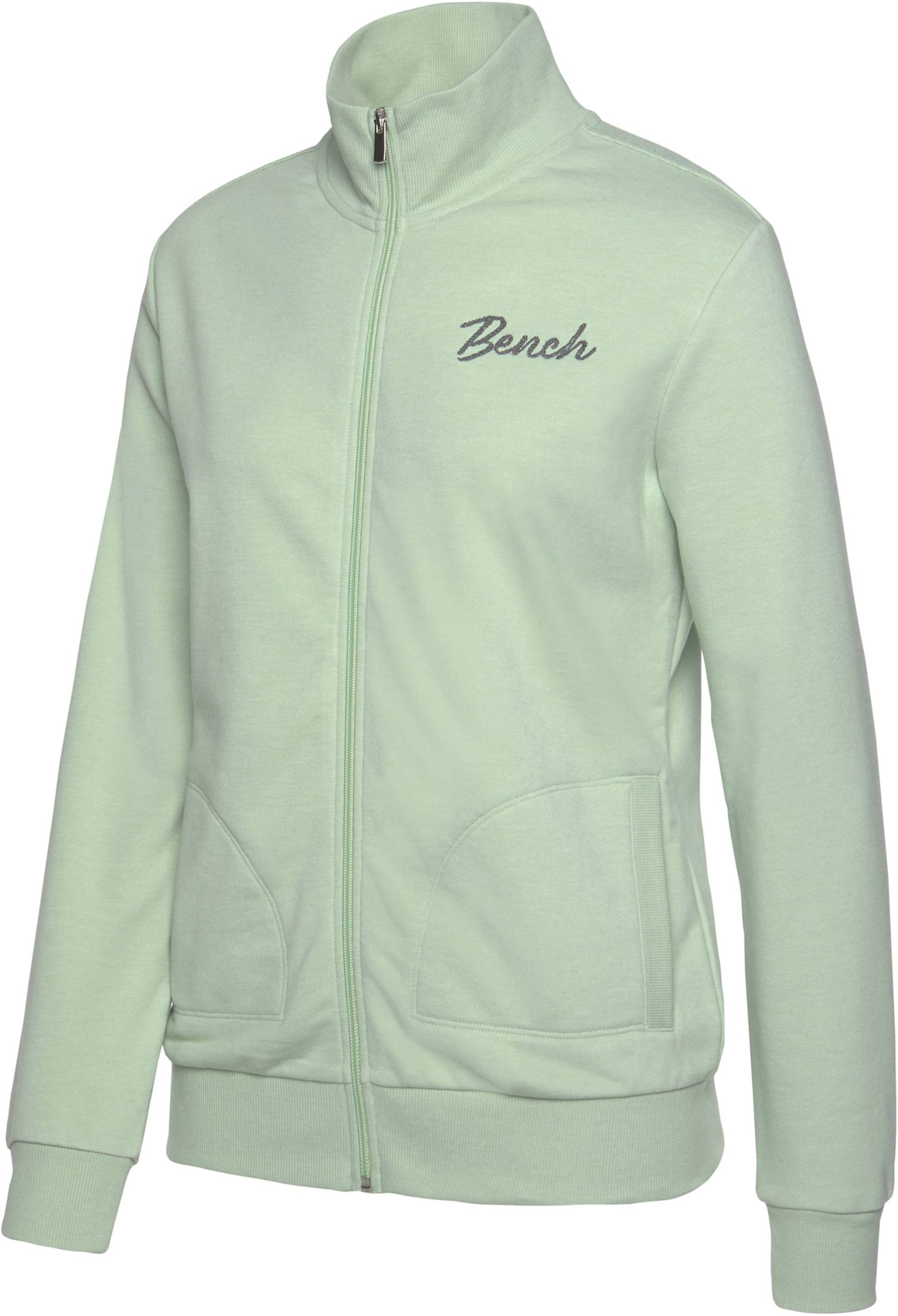 Sweatjacke in mint-melange von Bench.