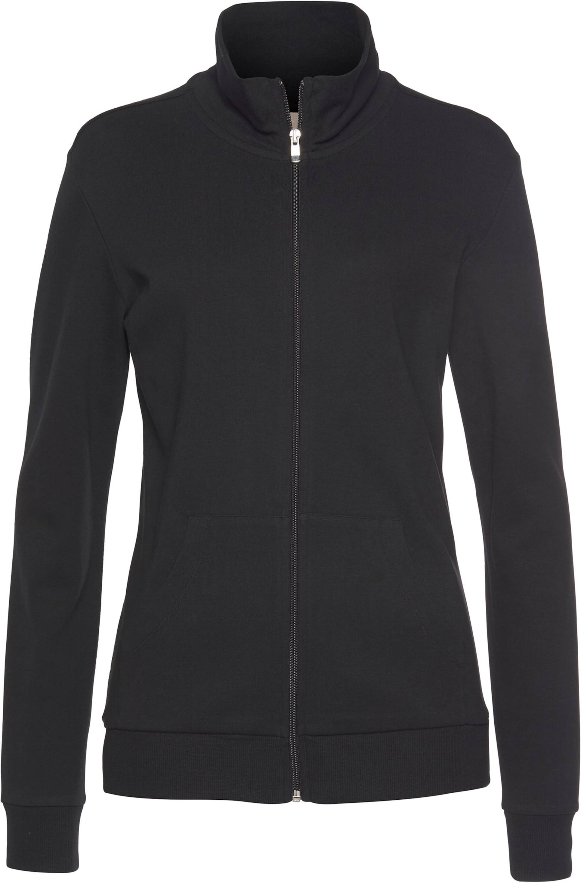 Sweatjacke in schwarz von heine