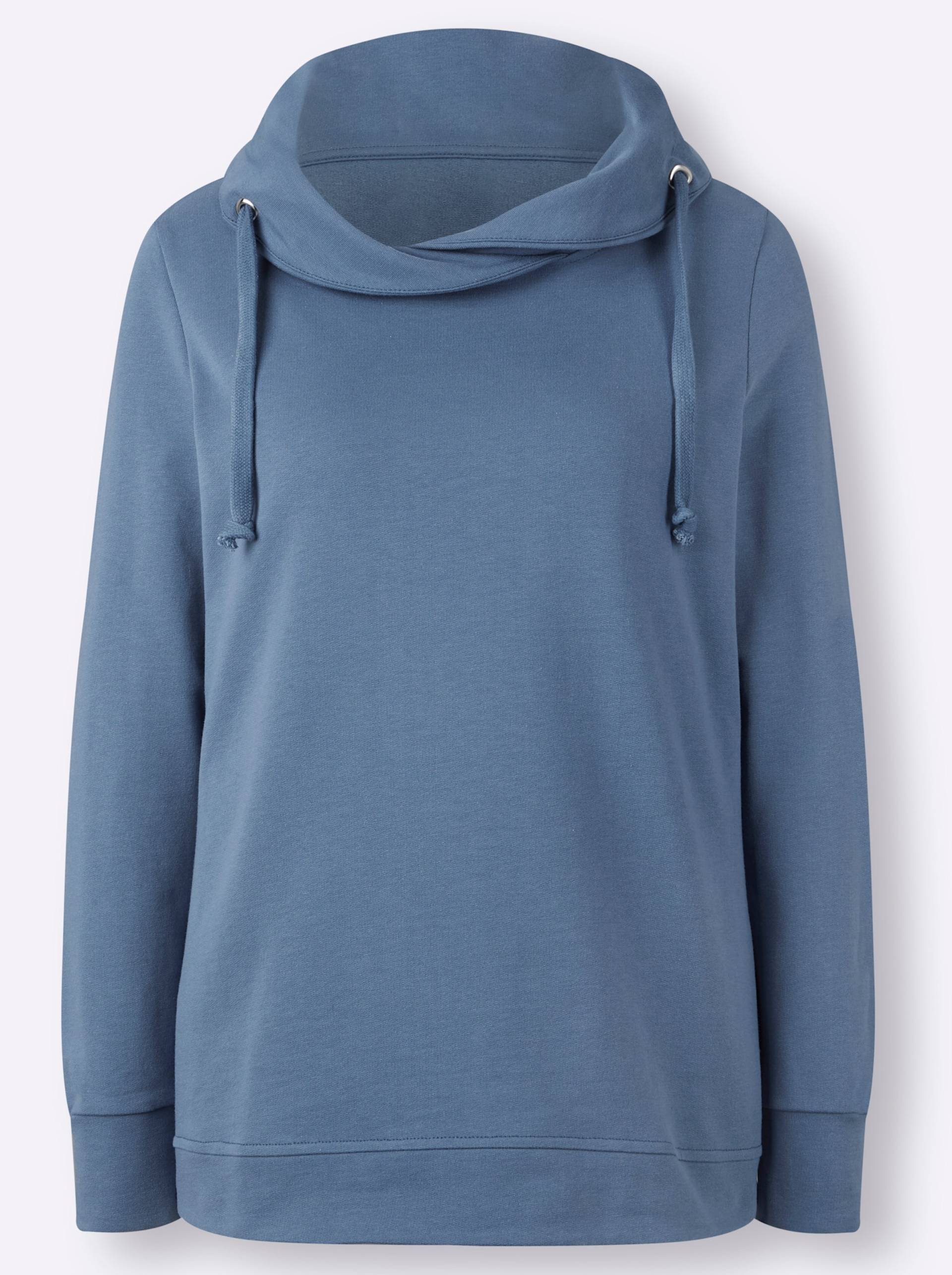 Sweatshirt in blau von heine