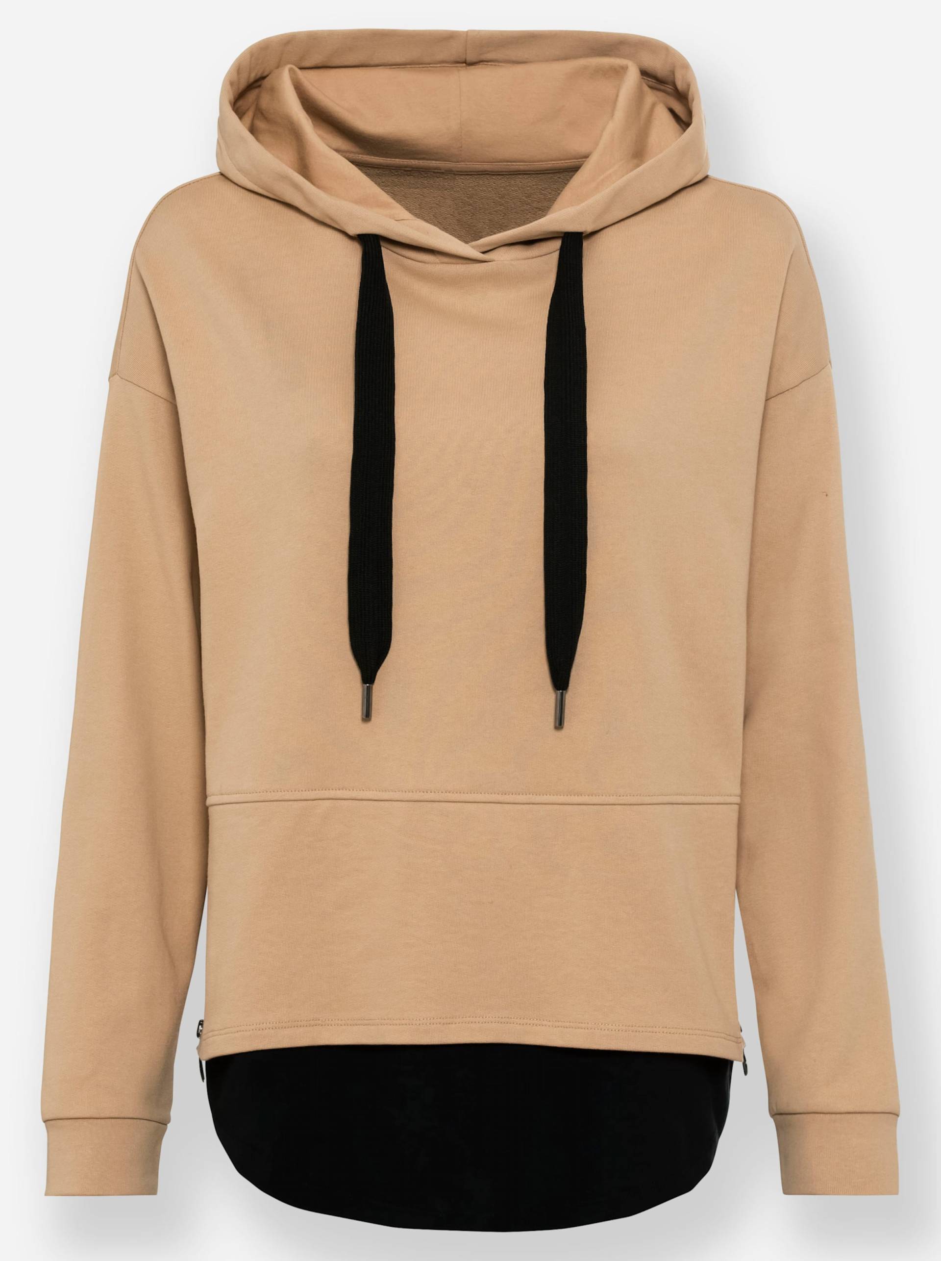 Sweatshirt in camel von heine