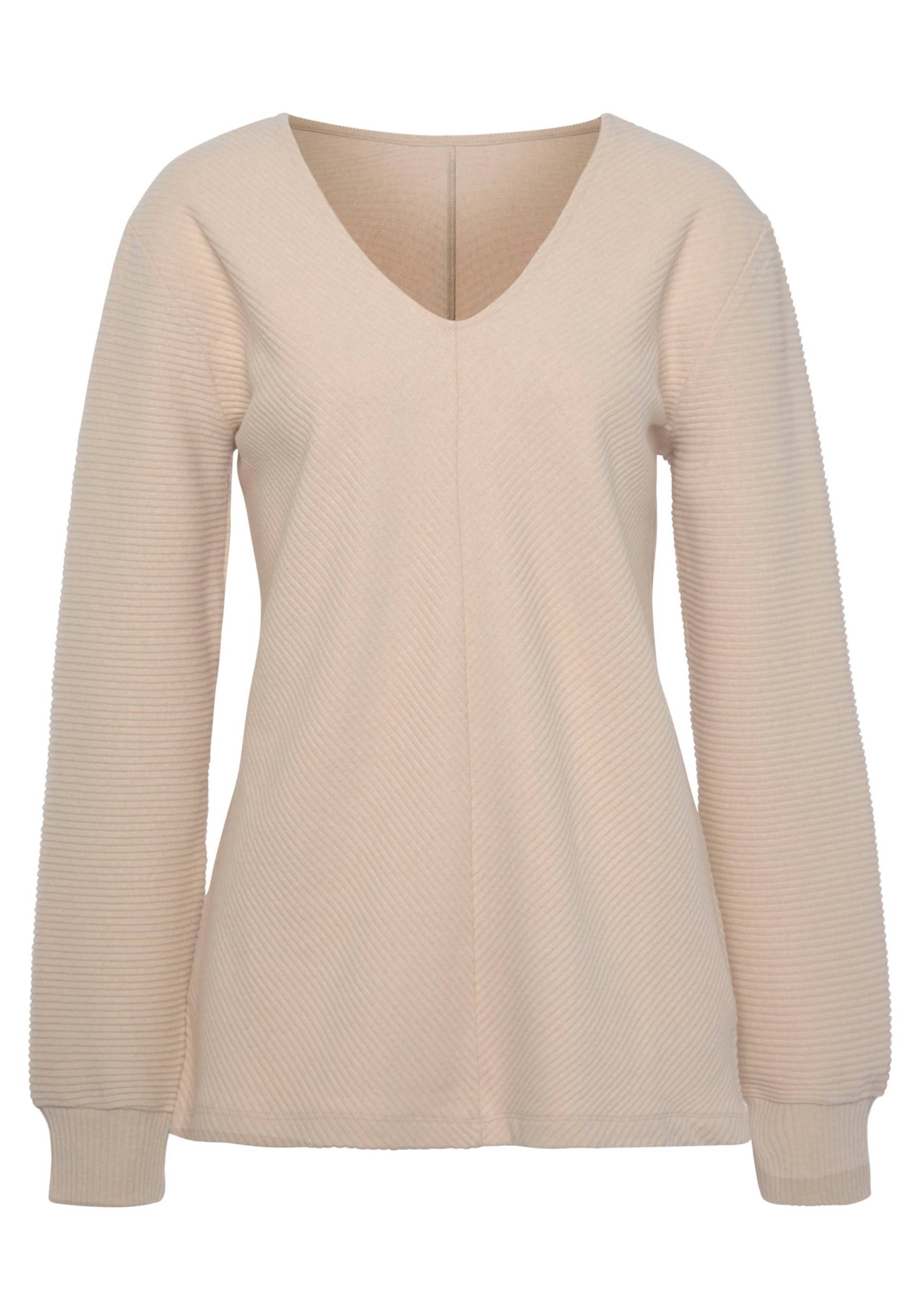 Sweatshirt in creme von s.Oliver