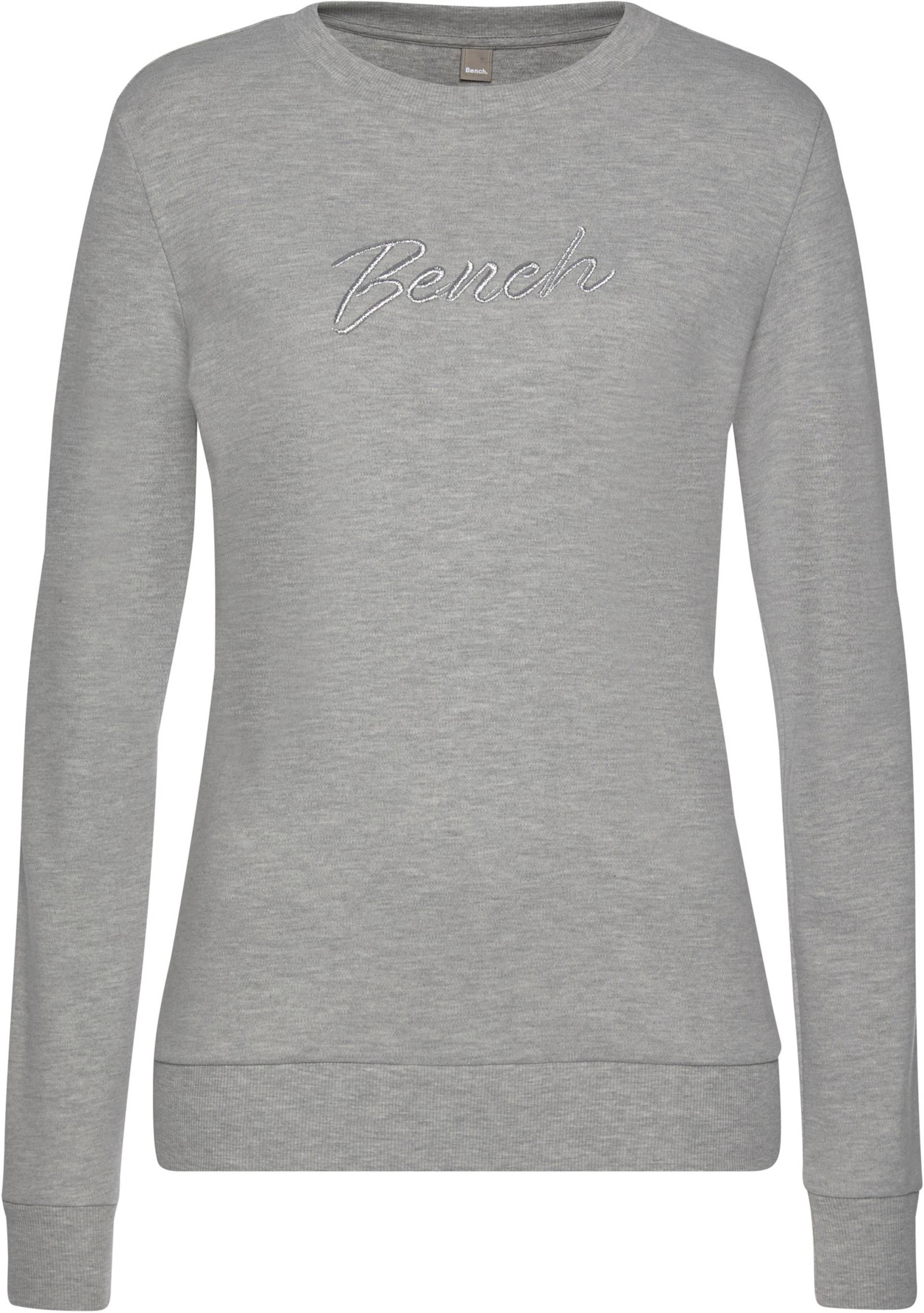 Sweatshirt in hellgrau-meliert von heine