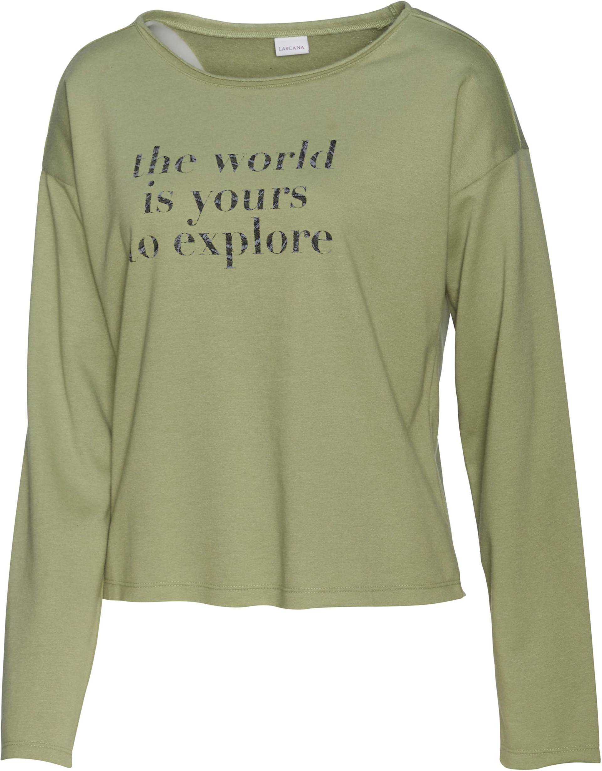 Sweatshirt in khaki von LASCANA