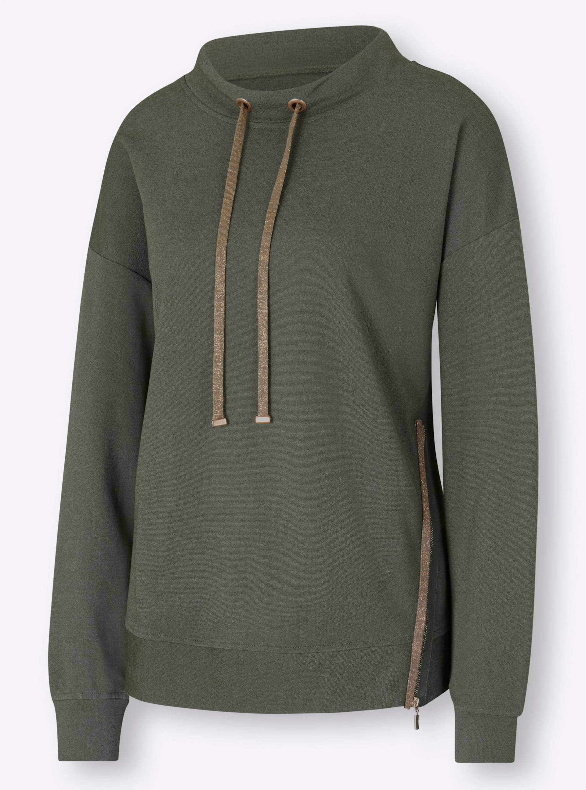 Sweatshirt in khaki von heine