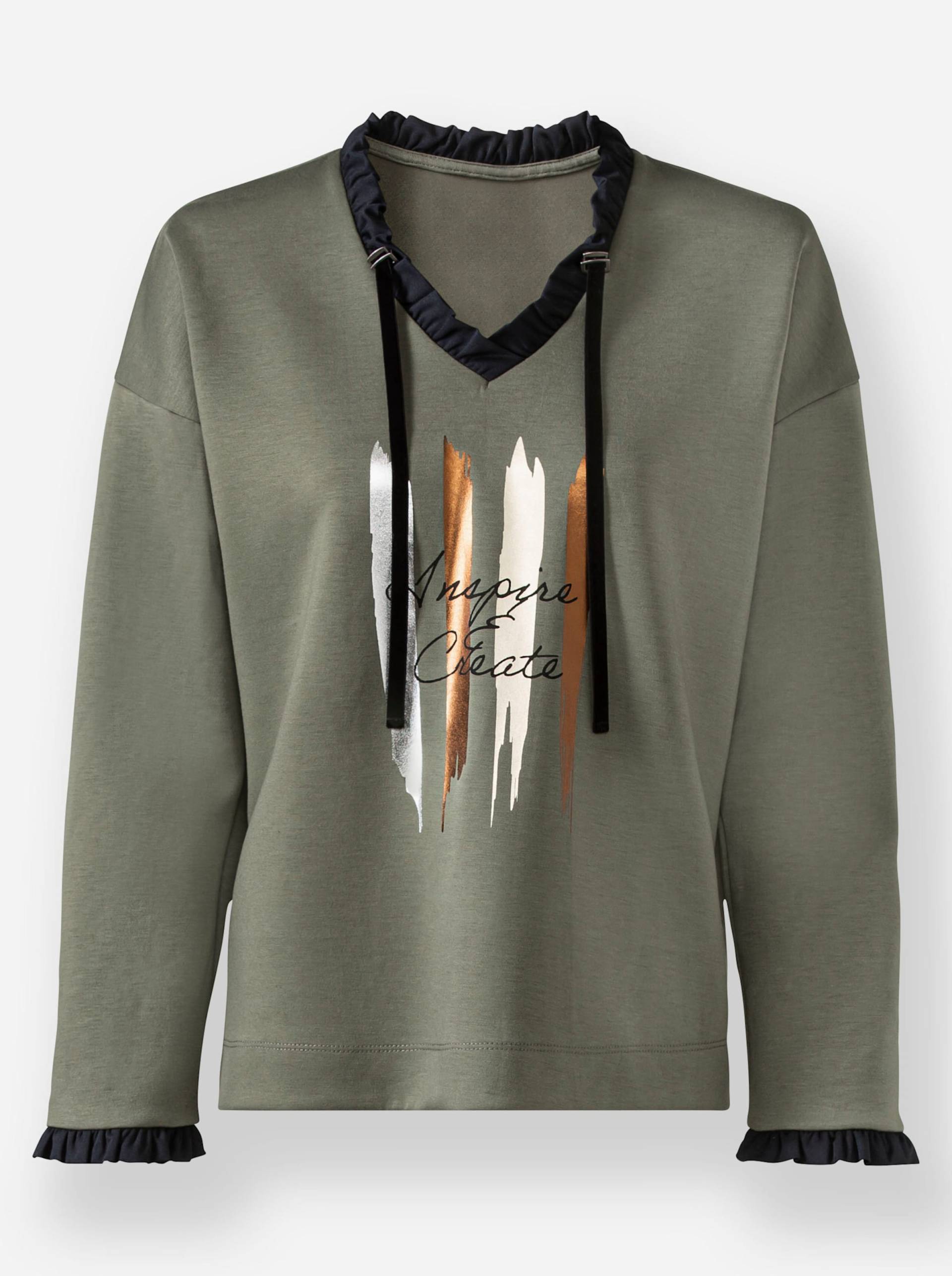 Sweatshirt in khaki von heine