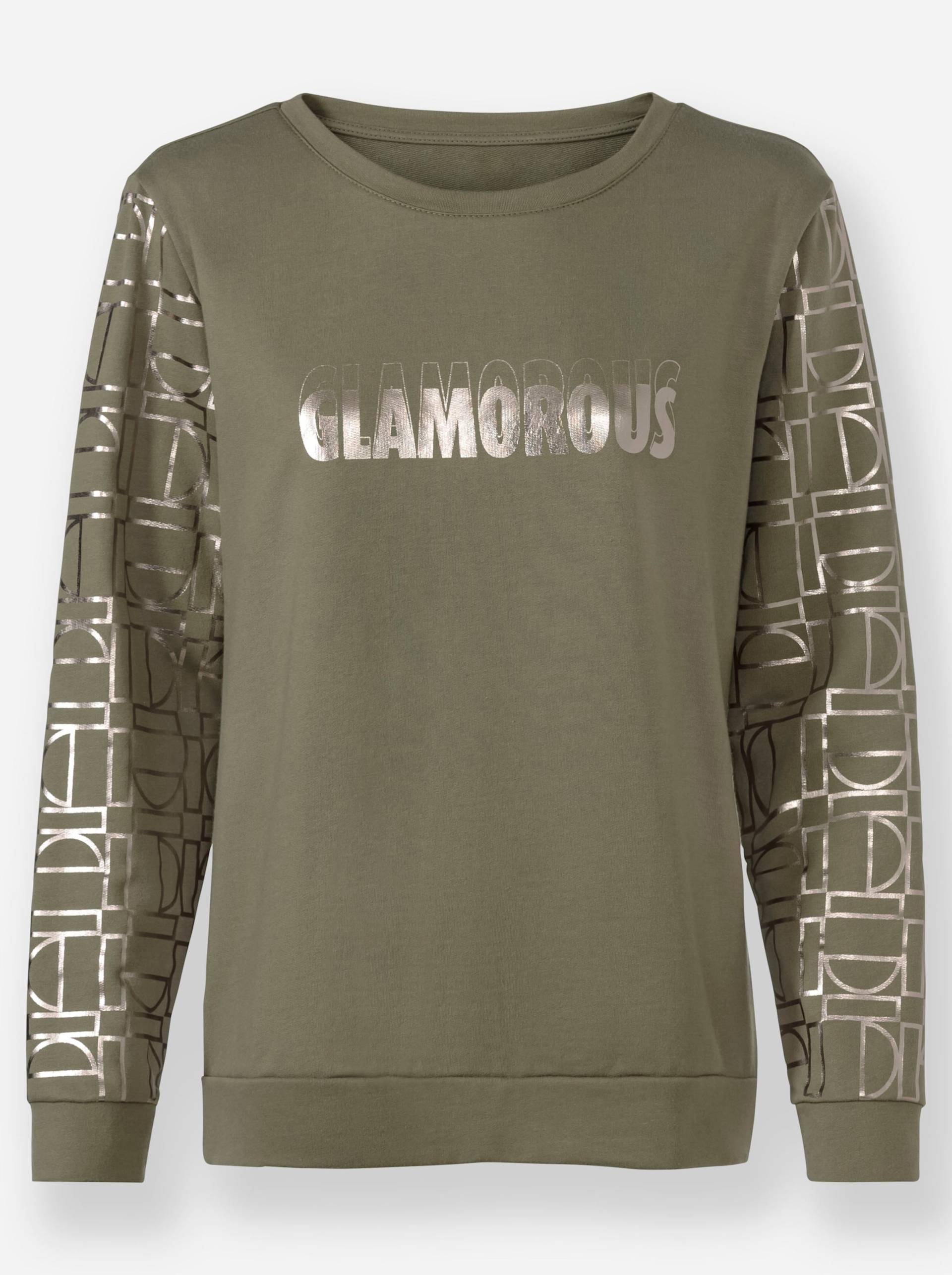 Sweatshirt in khaki von heine